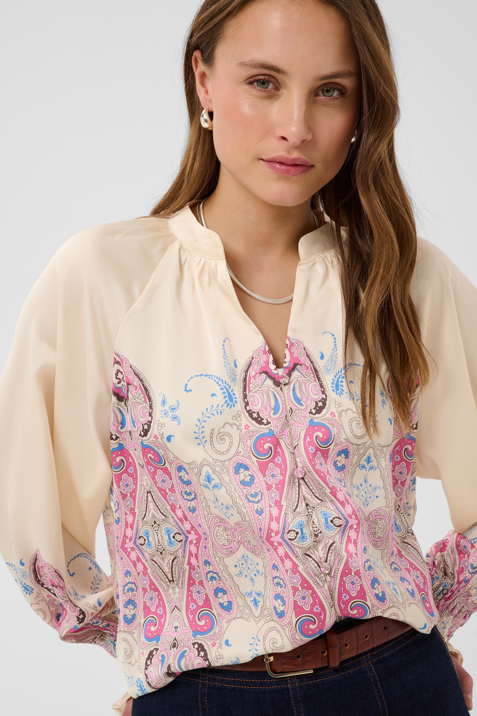 Saint Tropez Langarmbluse »Langarm-Bluse SuryaSZ«