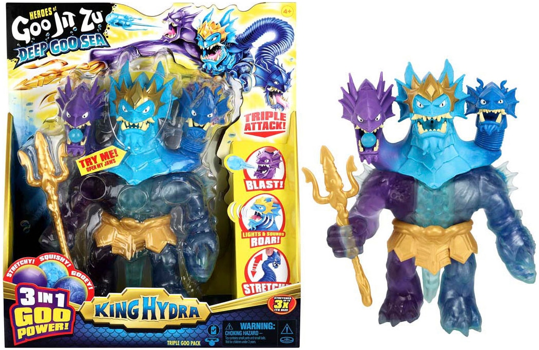 Moose Spielfigur »Heroes of Goo Jit Zu: Deep Goo Sea - Triple Goo Pack - King Hydra«