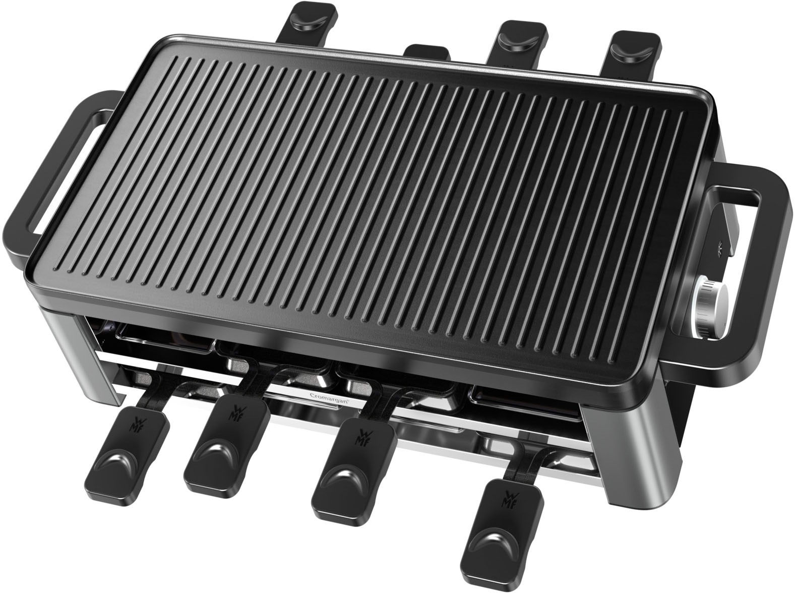 WMF Raclette »Master«, 8 St. Raclettepfännchen, 1500 W, indirekte LED-Beleuchtung, Keramikbeschichtung, 8 Pfännchen, 1500 W