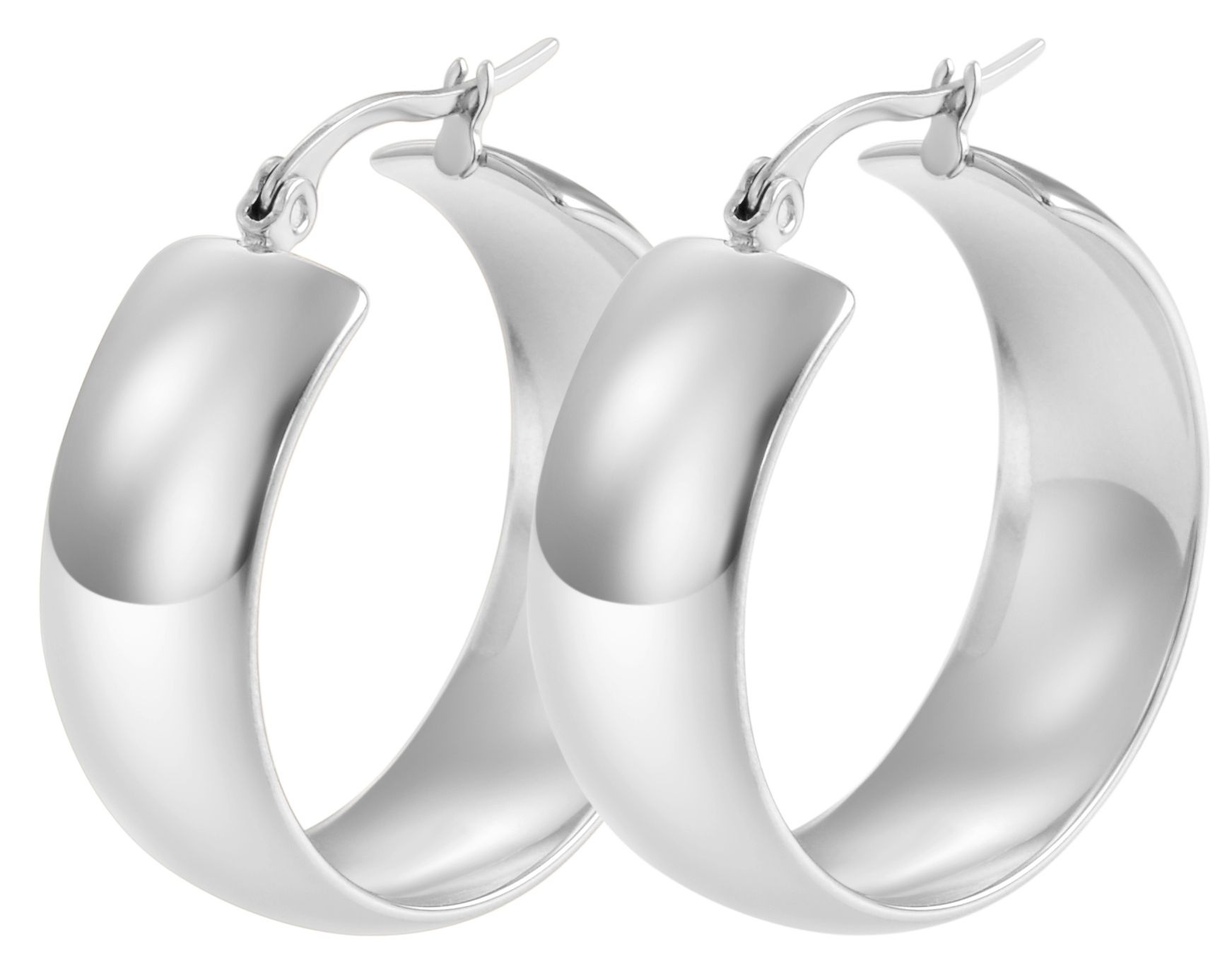 Adelia´s Paar Creolen »Damen Ohrringe ¿ Creole aus Edelstahl«