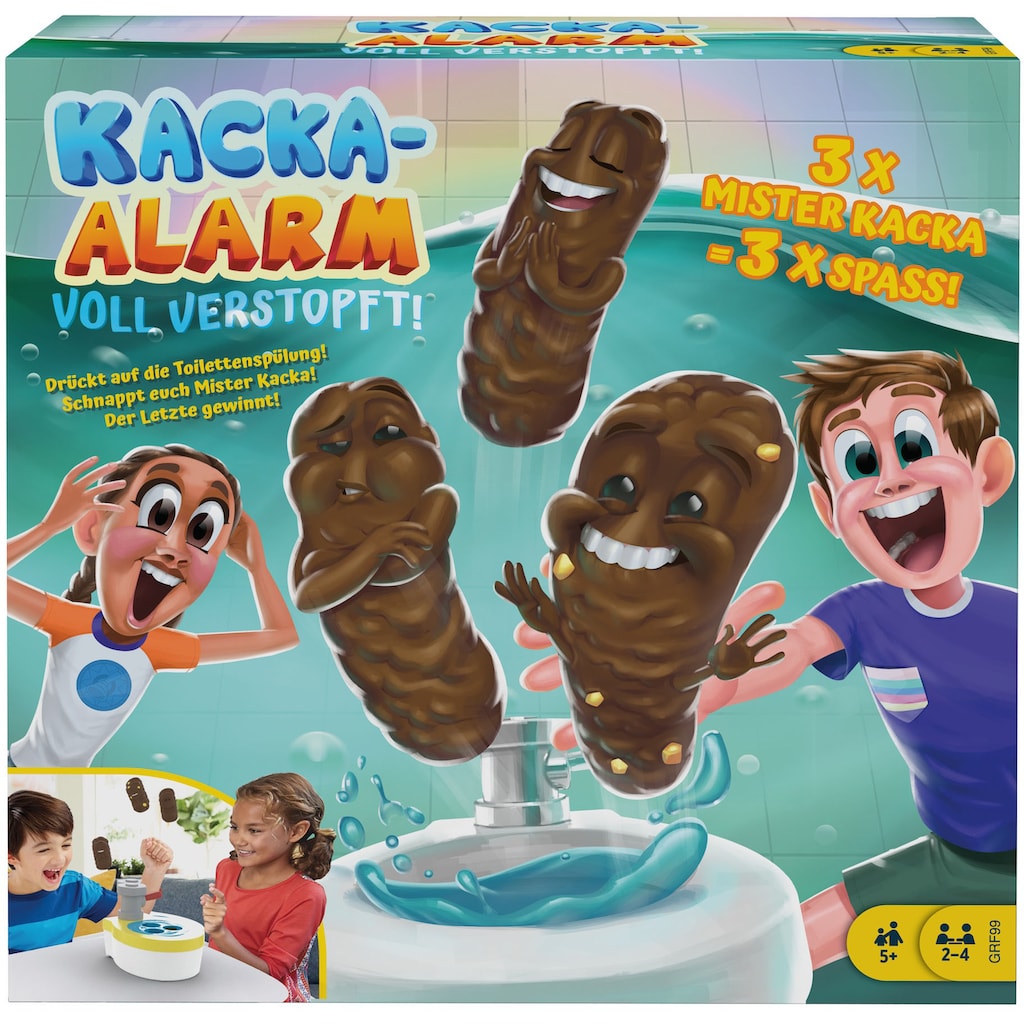 Mattel games Spiel »Kacka-Alarm Voll verstopft!«