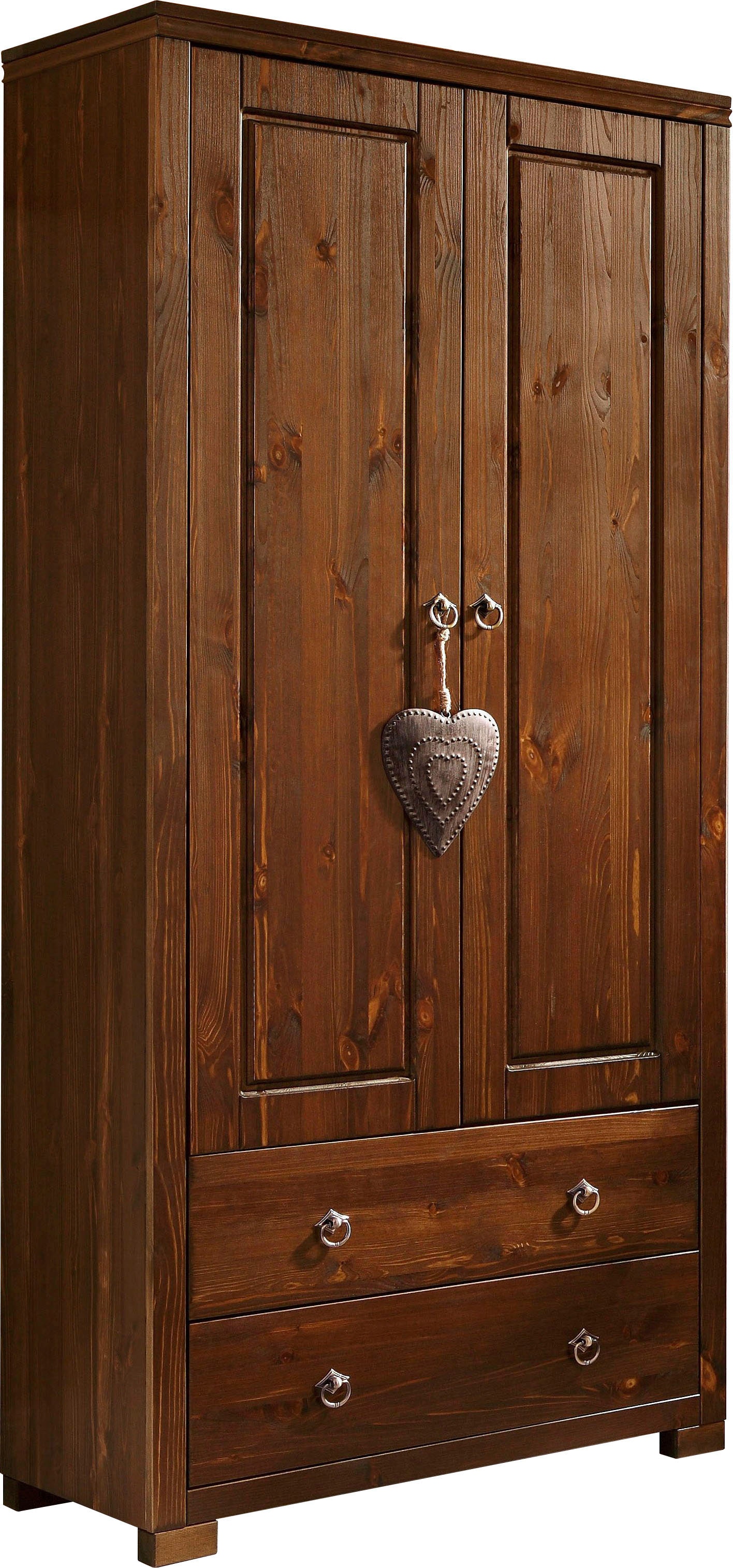 Home affaire Kleiderschrank »Gotland«, Breite 80 cm, Höhe 178 cm, aus massiver Kiefer, FSC®