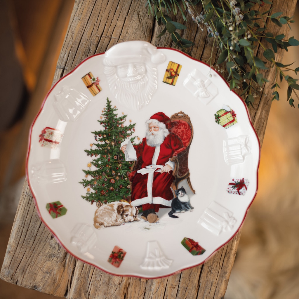 Villeroy & Boch Schale »Schale mit Santa Relief Toy's Fantasy ø 24,5 cm bunt«