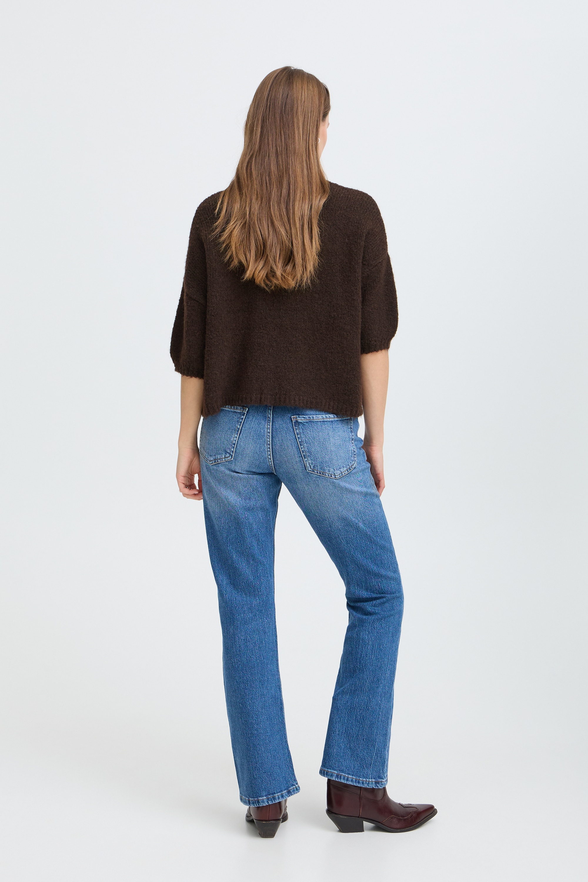 b.young Kurzarmpullover »Damen Strickpullover halbarm BYOTIA«
