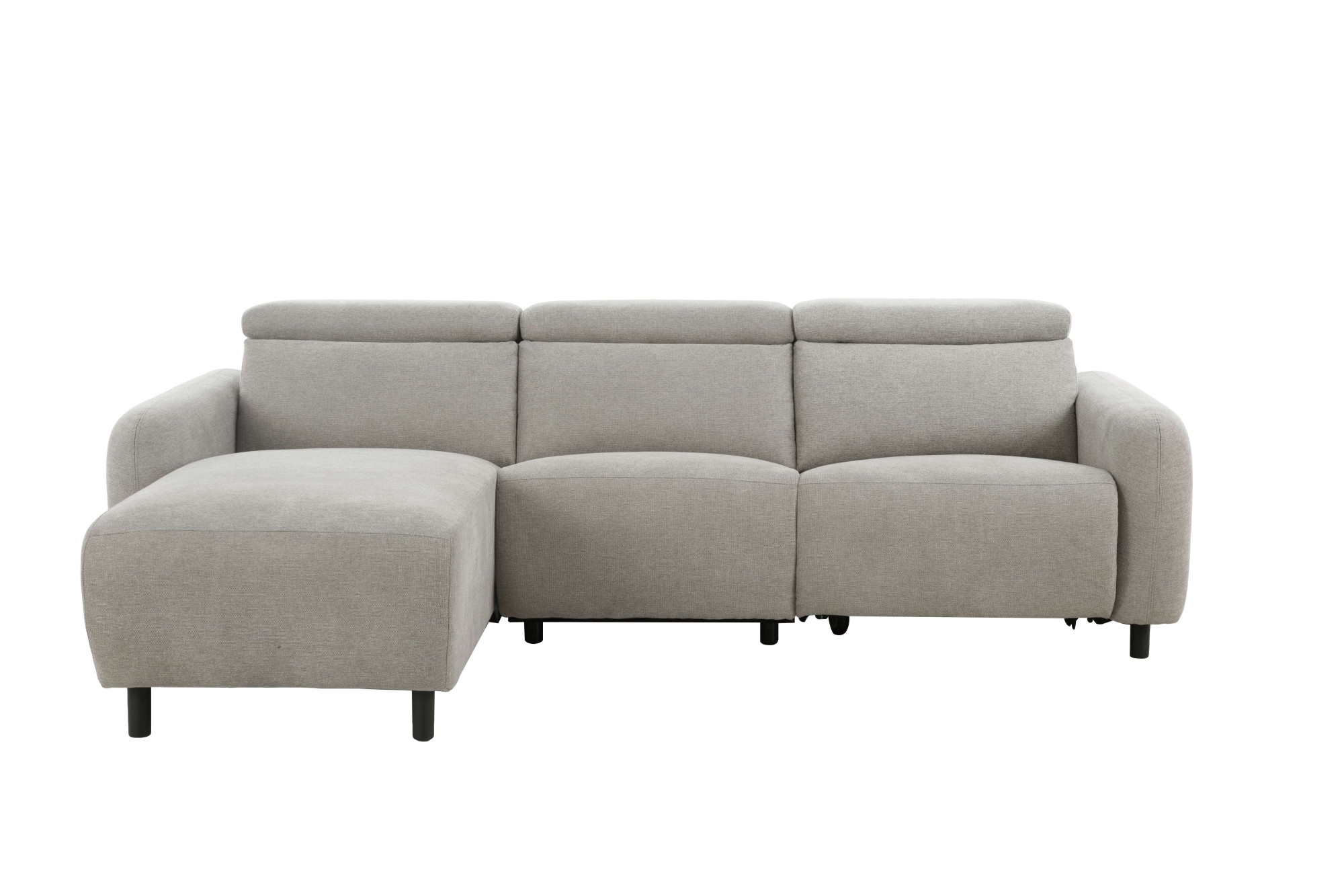 Home affaire Ecksofa »SKAANE Struktur, L-Form, 274 cm, manuelle u. elektrische Funktion,«, 274 cm, mit Kopfteilverstellung und man. oder elektr. Relaxfunktion