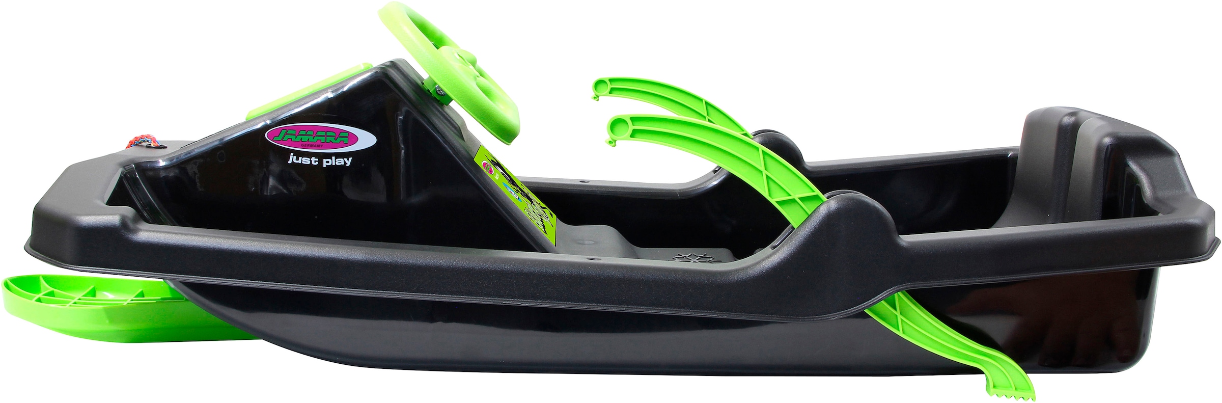 Jamara Bob »Snow Play Bob Black Devil 84cm schwarz mit Lenkrad und Bremse« Made in Europe