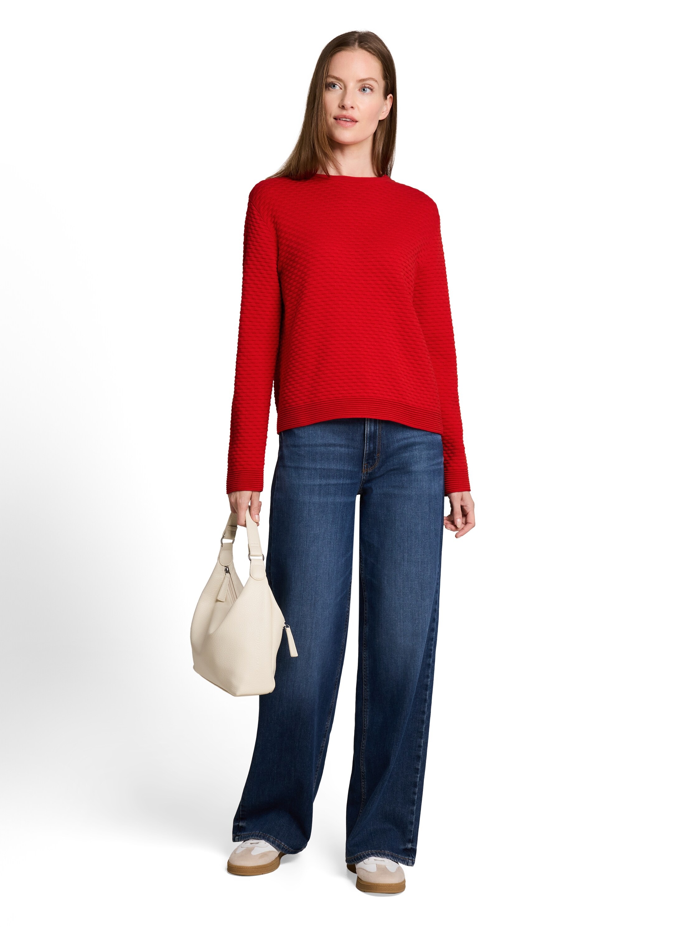 TOM TAILOR Strickpullover »Regular« in feiner Struktur-Optik