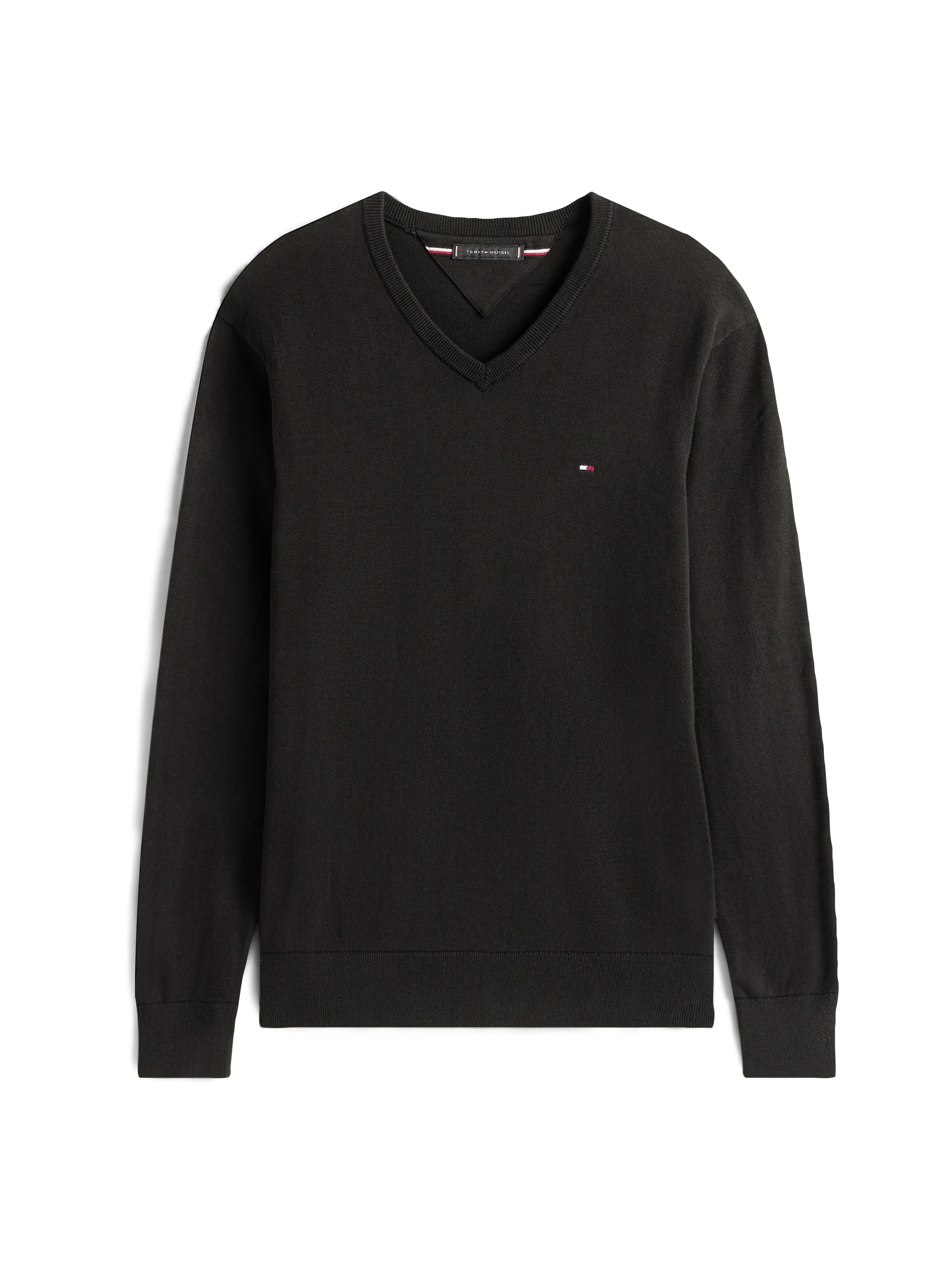 Tommy Hilfiger Strickpullover »ESSENTIAL COTTON V NECK«