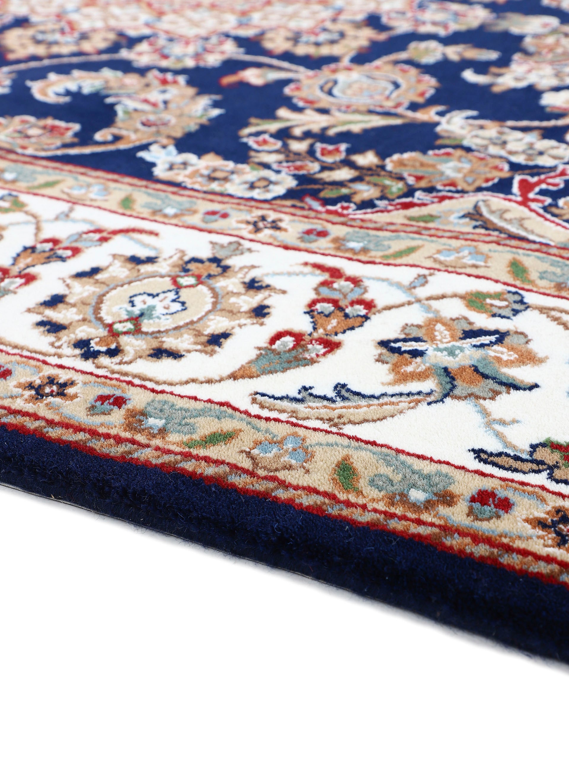 Woven Arts Orientteppich »Nain,  auch als Läufer«, rechteckig, 15 mm Höhe, handgeknüpft, Wohnzimmer, reine Wolle