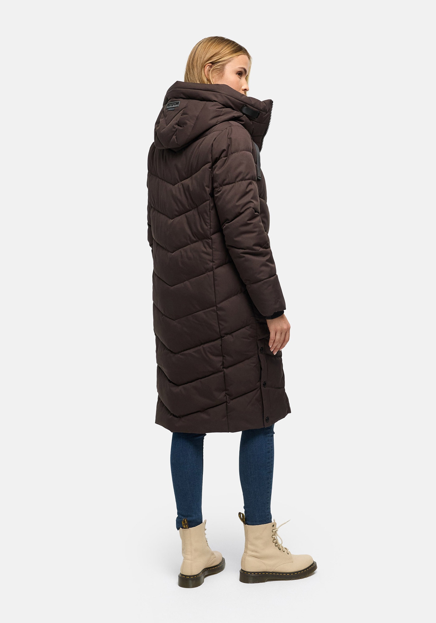 Navahoo Winterjacke »Navahoo Schmatzibaer lange Damen Winter Steppjacke N009«