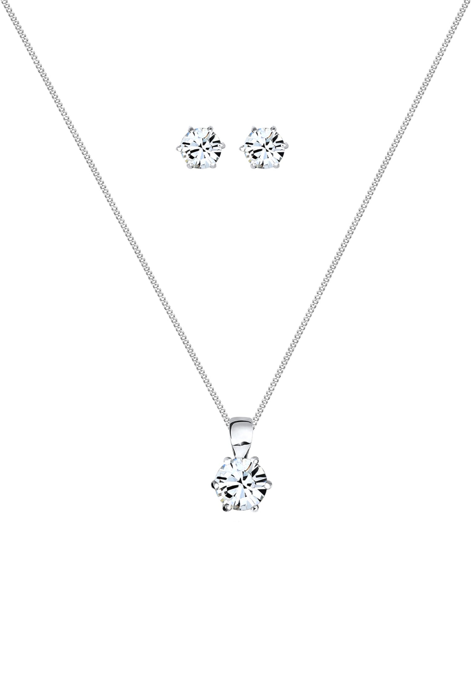 Elli Ohrring und Ketten Set »Schmuckset 925 Sterling Silber, mit Kristallen von Swarovski®«