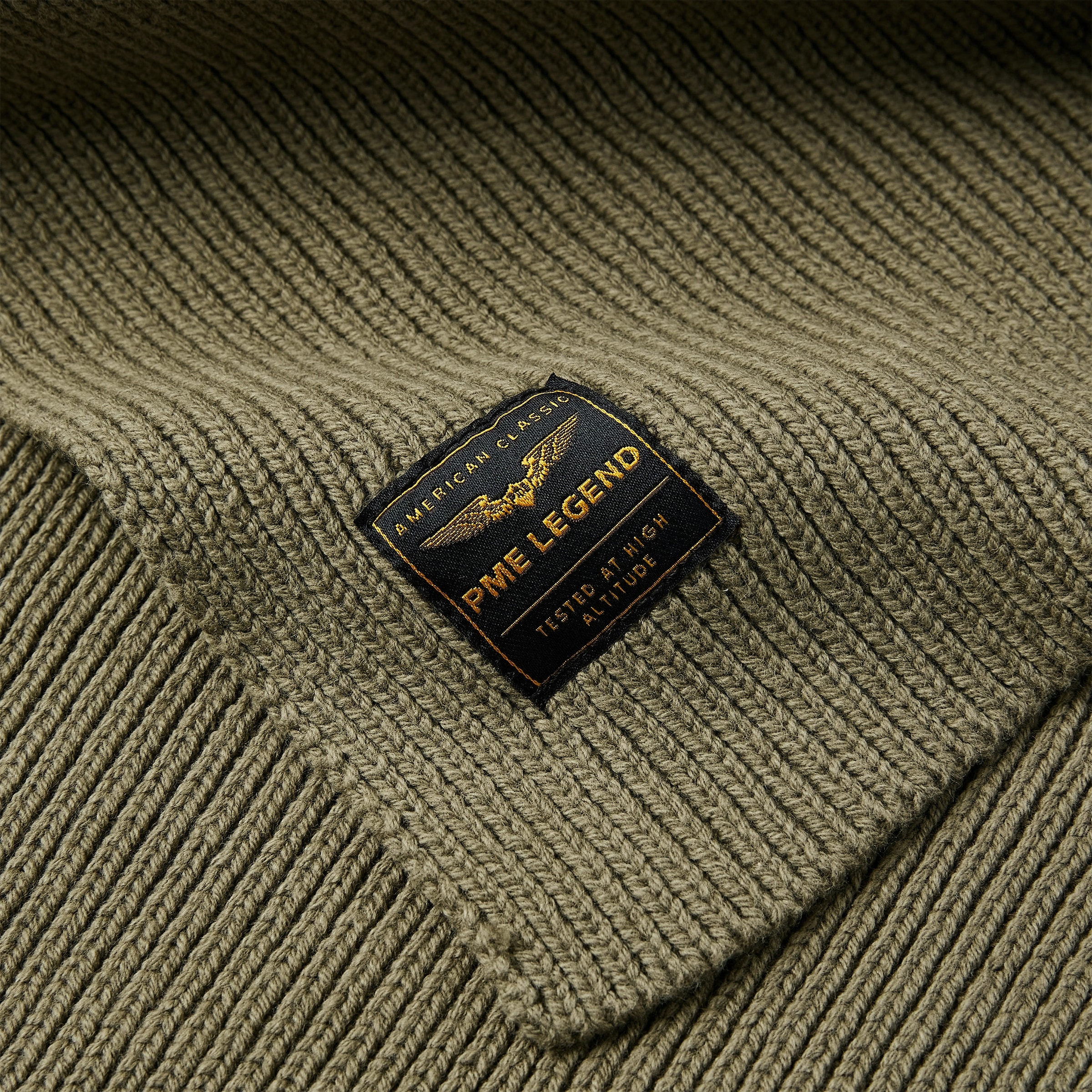 PME LEGEND Strickschal mit Logo Stickerei