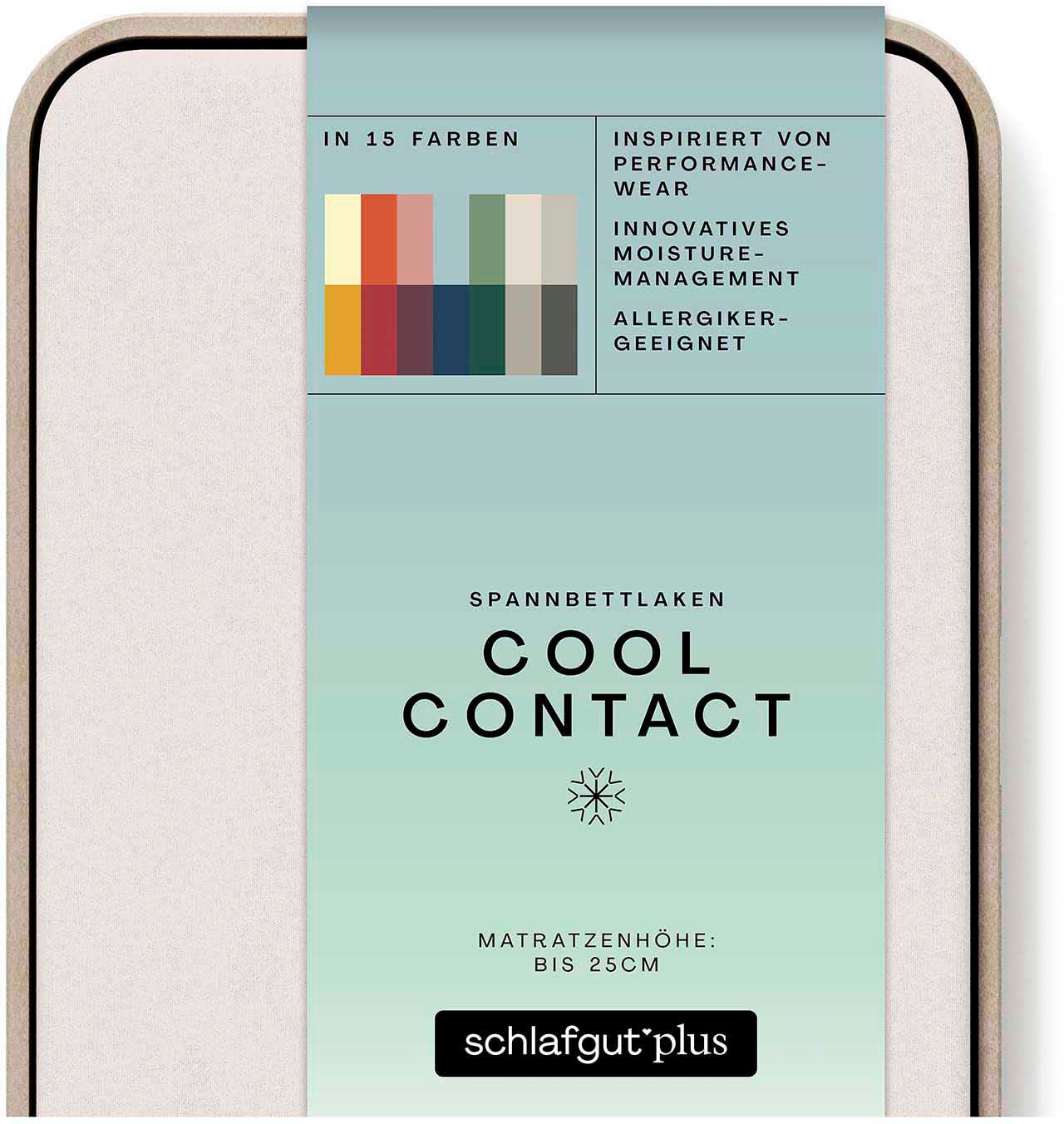 Schlafgut Spannbettlaken »Cool Contact«, 100% gekämmte Mikrofaser