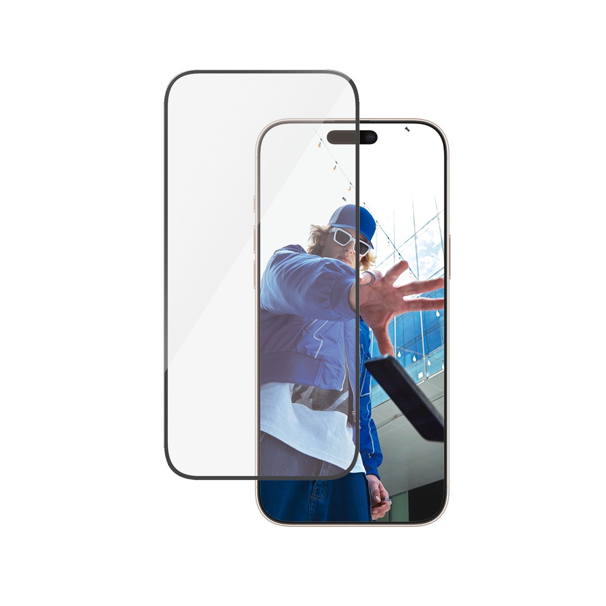 PanzerGlass Displayschutzglas »Ultra-Wide Fit Screen Protection«, für Apple iPhone 16 Pro Max, Displayschutzfolie, Schutzfolie, Bildschirmschutz, kratz- & stoßfest