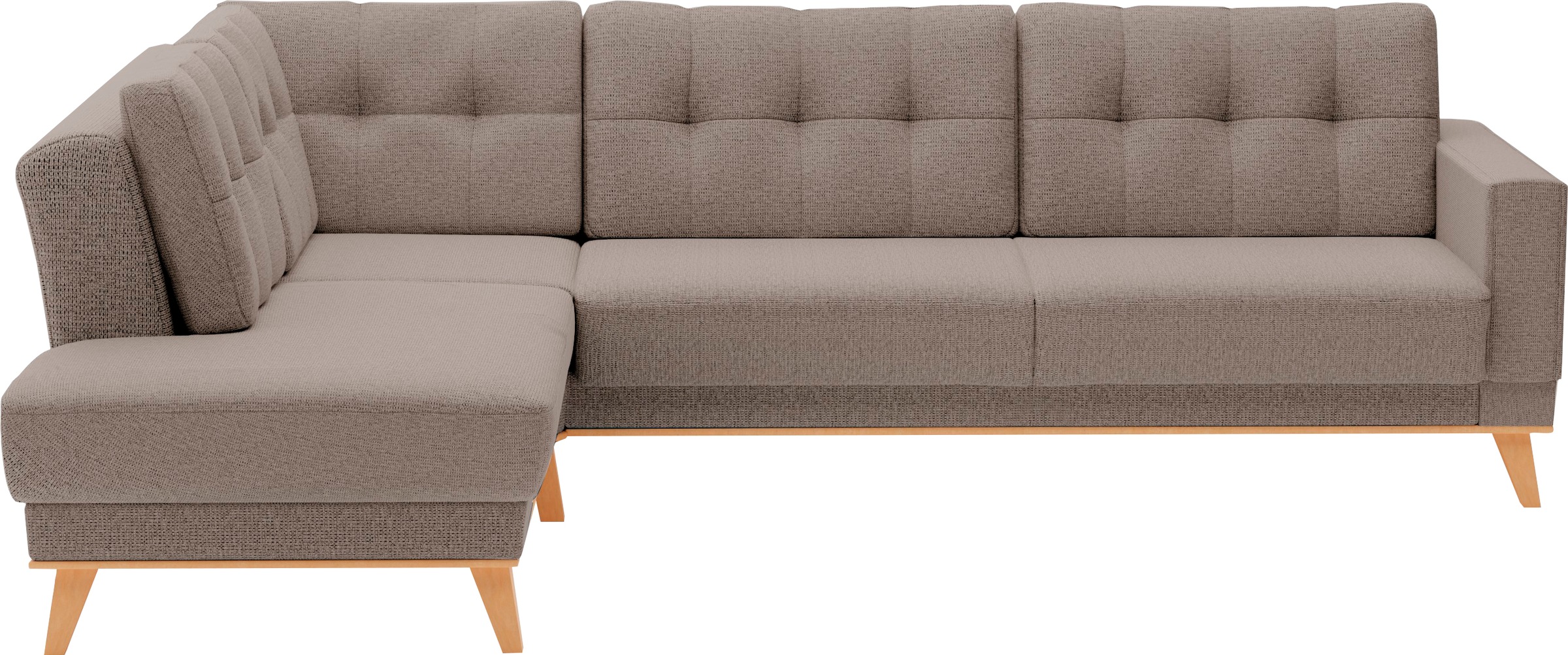 sit&more Ecksofa »Lavida L-Form«, wahlweise mit Kippfunktion und Bettkasten