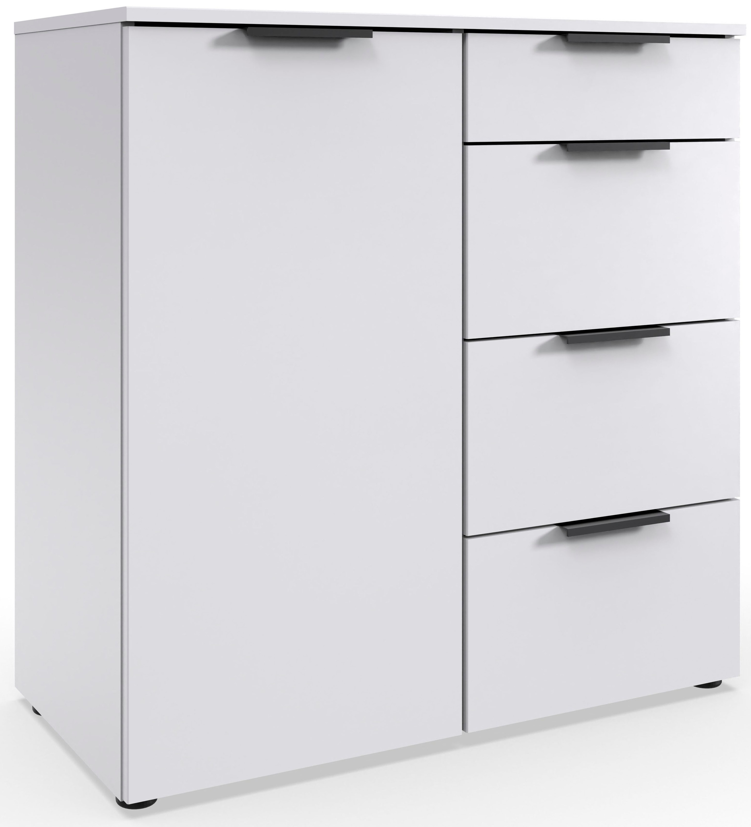 Wimex "Level by fresh to go" 1-türig mit 4 Schubladen, soft-close Funktion, 81cm breit, 84cm hoch