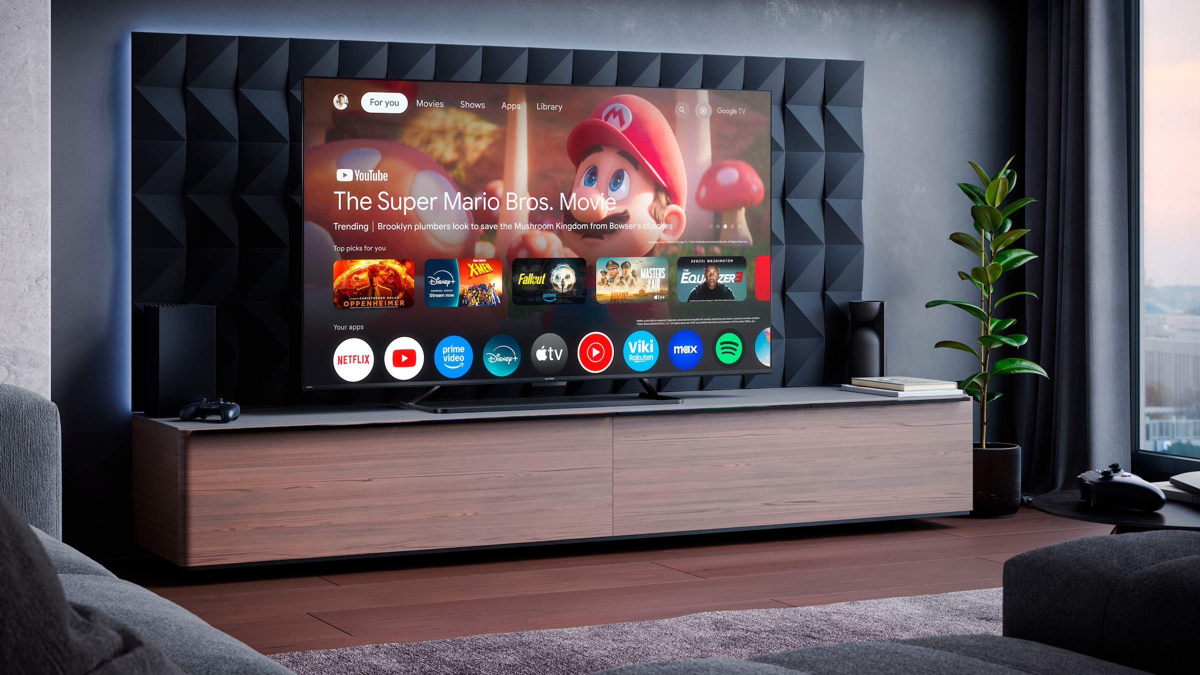 Sharp QLED-Fernseher »4T-C65HRx« 164 cm/65 ″ Smart-TV