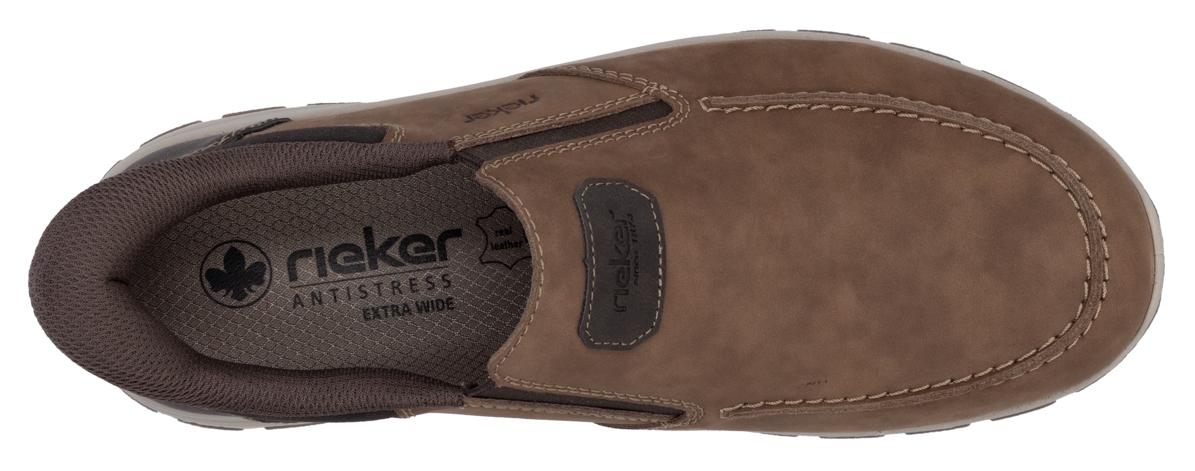 Rieker Slip-On Sneaker, Slipper, Freizeitschuh, Halbschuh mit Gummizug und Soft Einlegesohle