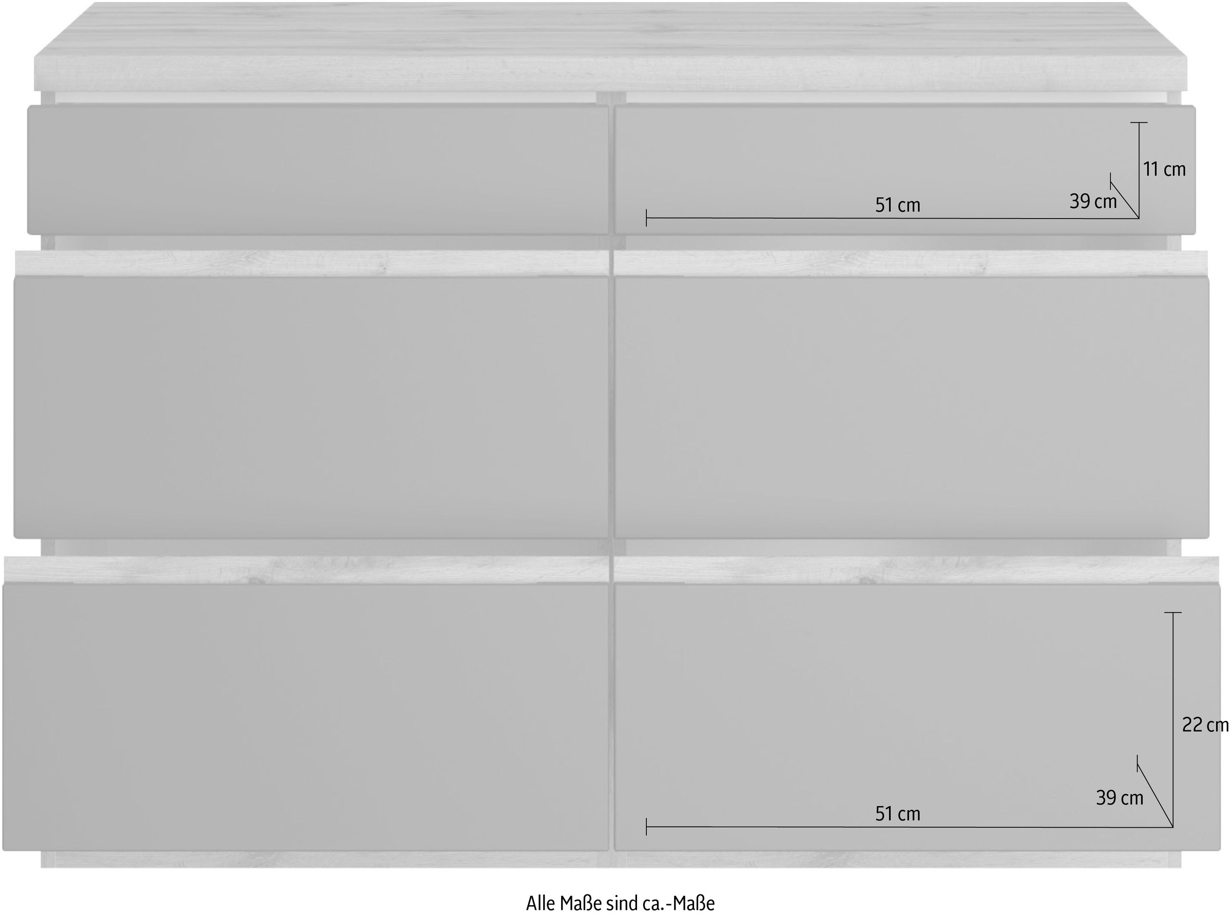 KOCHSTATION Unterschrank »KS-Riesa« Breite 120 cm, MDF-Fronten