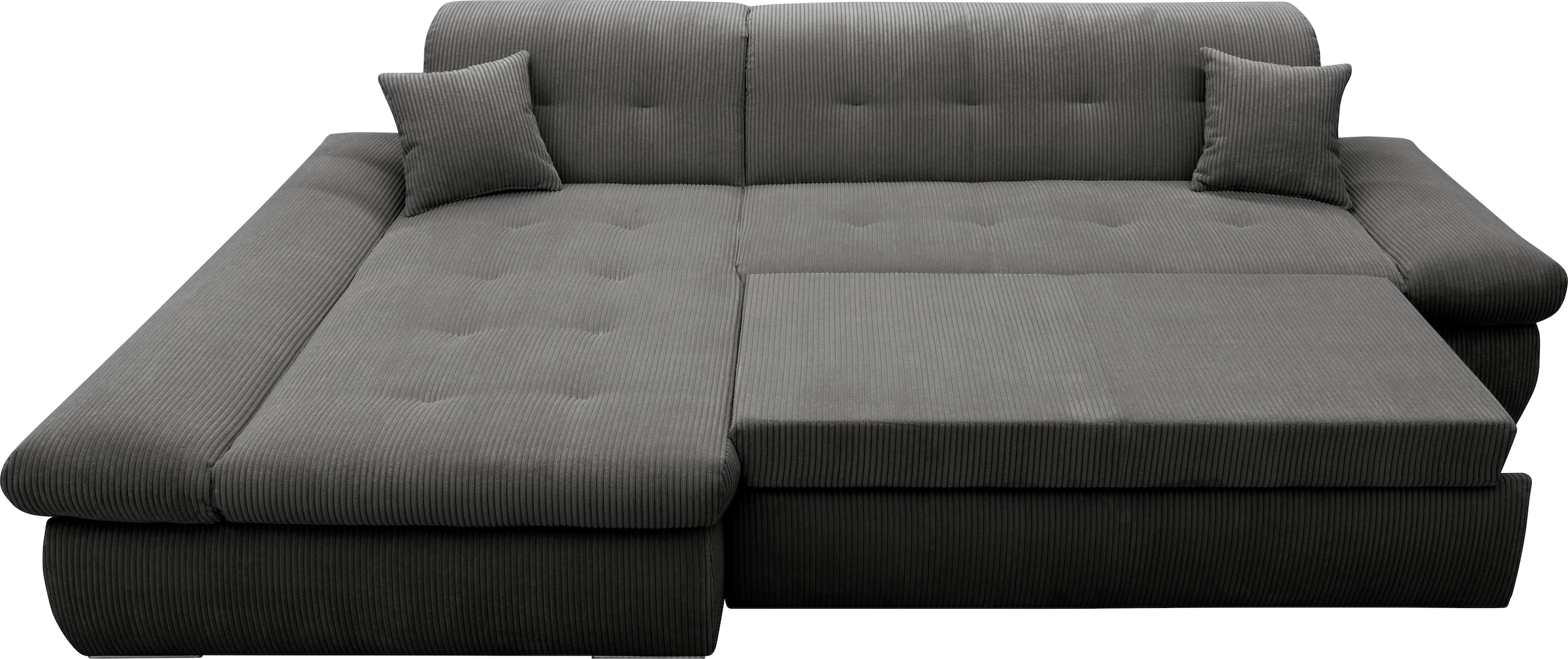 DOMO collection Ecksofa »Moric B/T/H 300/172/80 cm, auch in Cord, L-Form«, XXL-Format, wahlweise auch mit Bettfunktion und Armverstellung