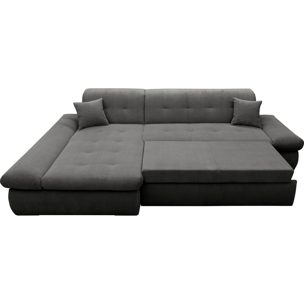 DOMO collection Ecksofa »Moric Schlafsofa B/T/H 300/172/80 cm, auch in Cord, L-Form«