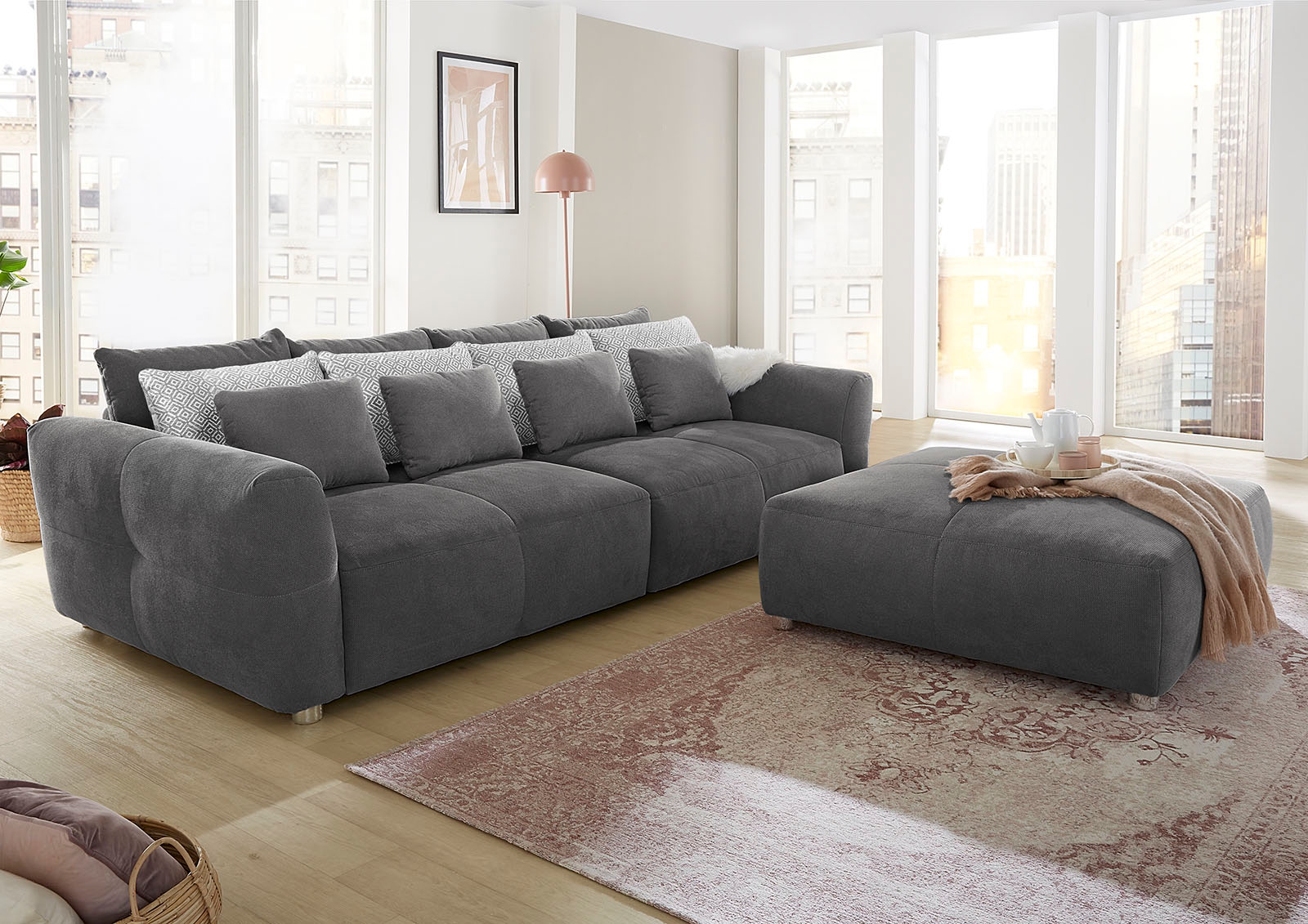 Big-Sofa kaufen angenehmen Federkernpolsterung kuscheligen, Sitzkomfort mit »Gulliver«, für Jockenhöfer Gruppe Raten auf