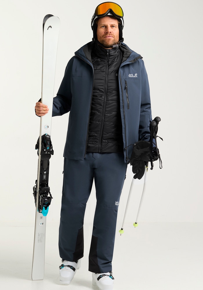 Jack Wolfskin Skijacke »FLOWLINE 3IN1 JKT M« mitKapuze