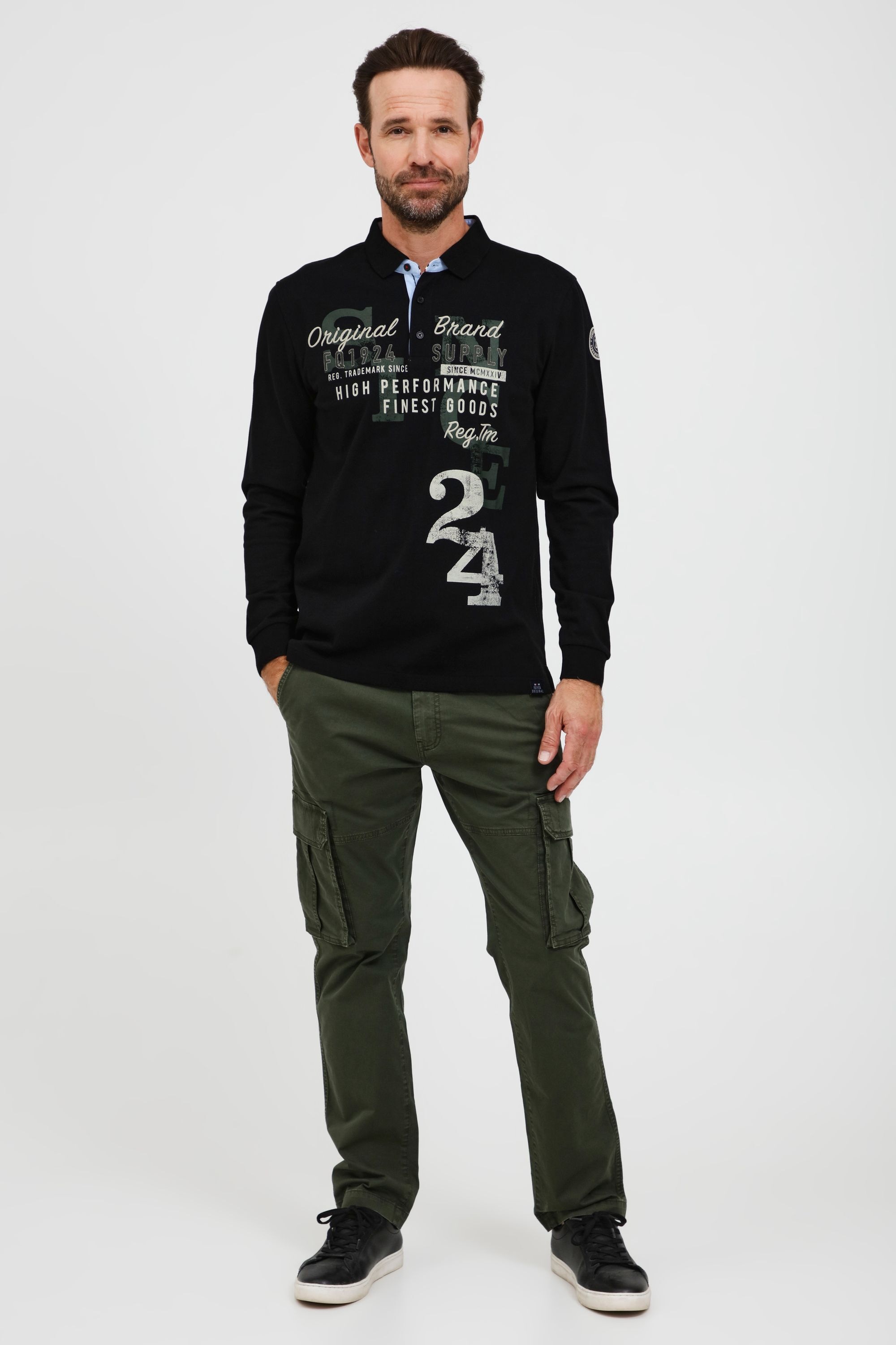 FQ1924 Langarm-Poloshirt »Langarm-Poloshirt FQRagnvald«
