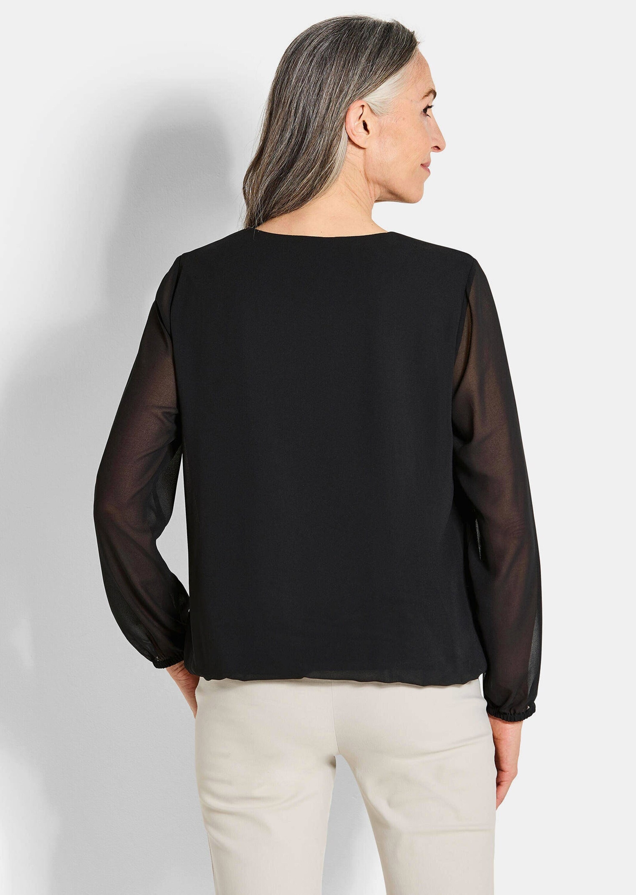 GOLDNER Klassische Bluse »Elegante Bluse aus Chiffon«