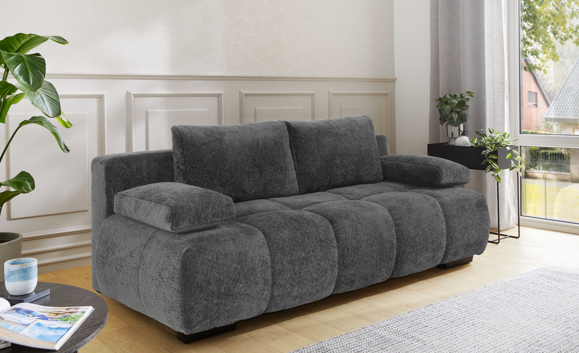 Jockenhöfer Gruppe Schlafsofa "Reno, B: 213 cm, Liegefl. 148x200 cm" mit Schlaffunktion & Bettkasten