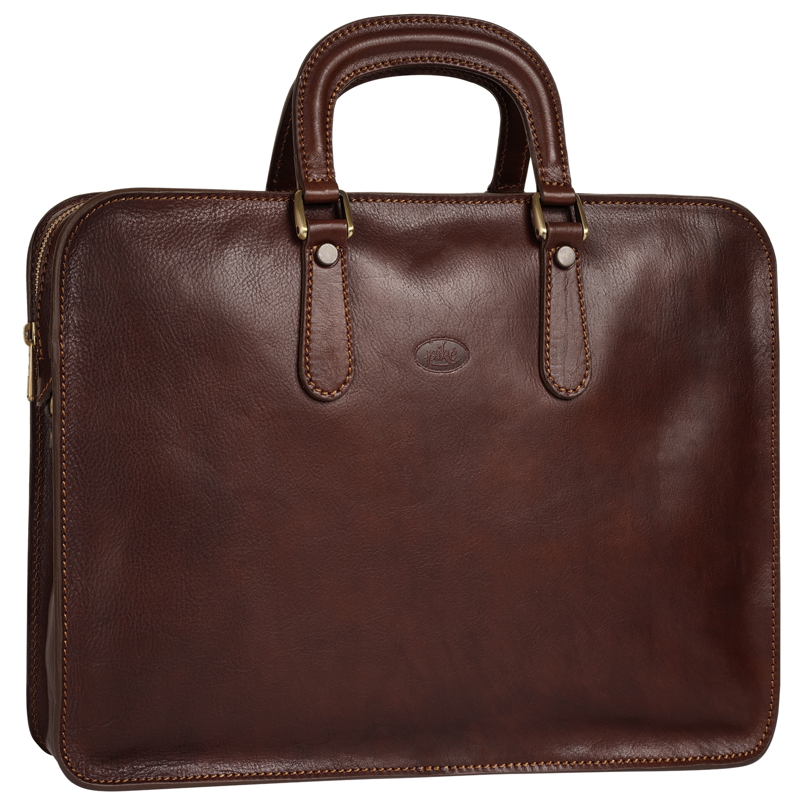 Piké Aktentasche echt Leder, Made in Italy