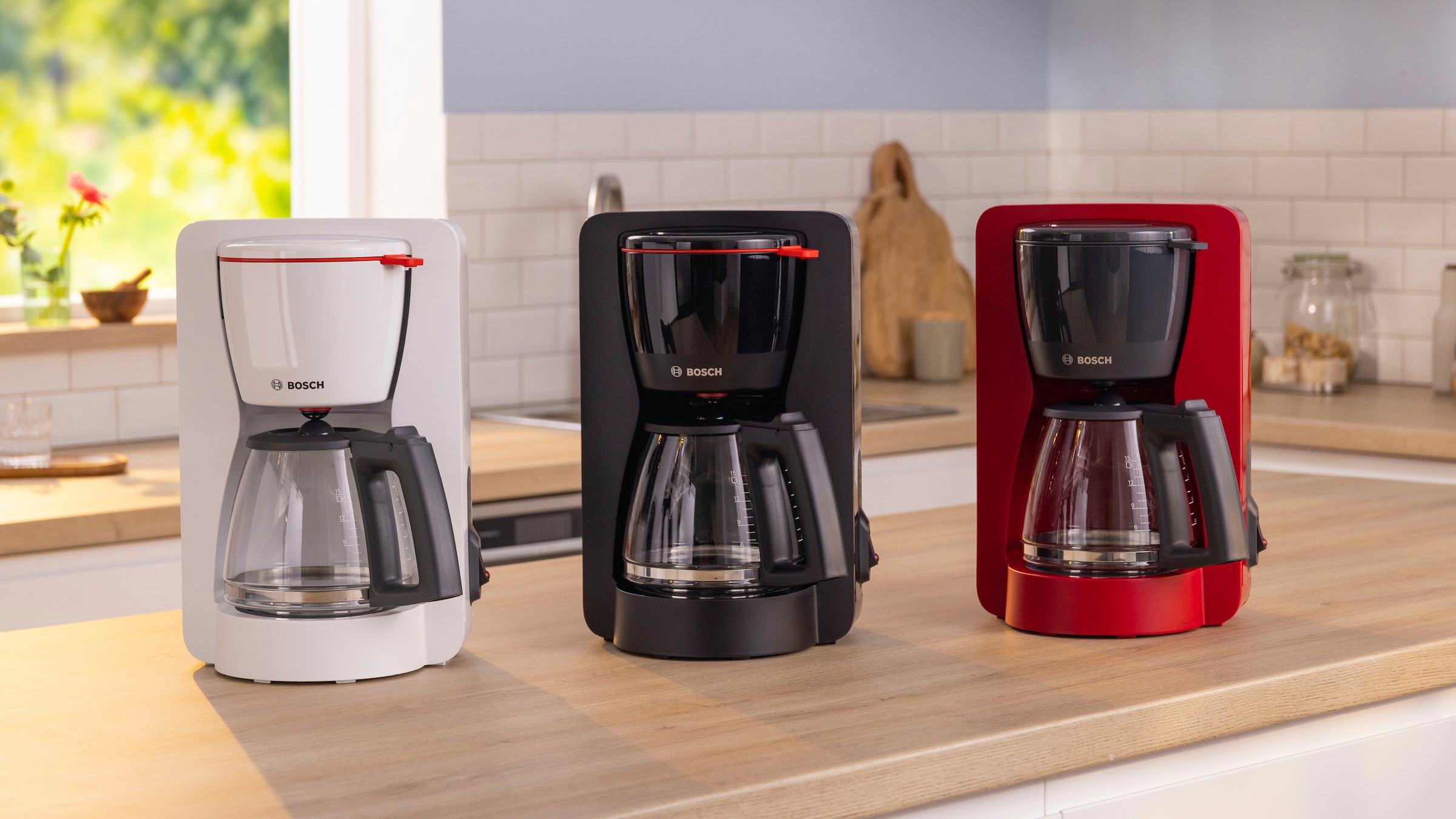 BOSCH Filterkaffeemaschine »MyMoment TKA2M113«, 1,25 l Kaffeekanne, Papierfilter, 1x4, für 10-15 Tassen, Glaskanne, 40min Warmhaltefunktion, 1200 W