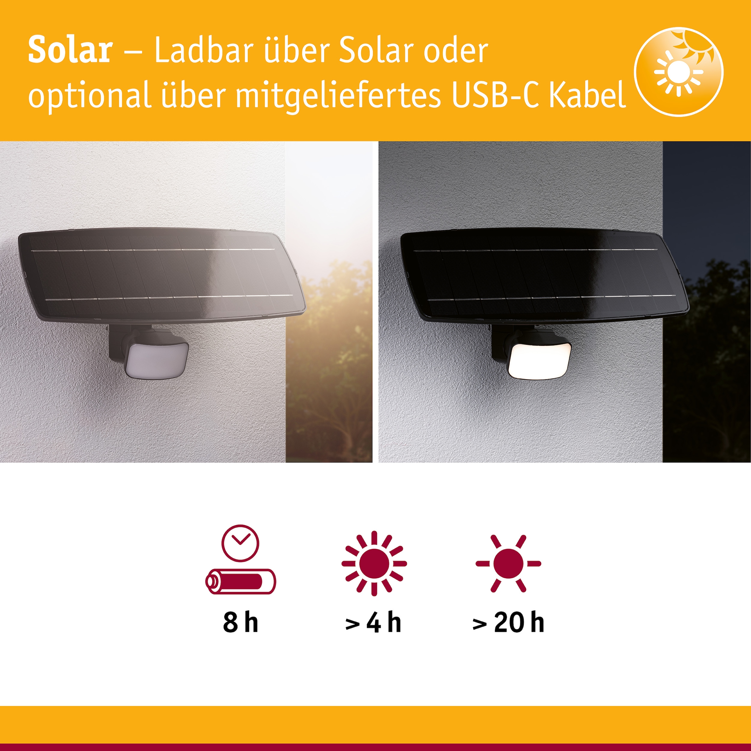 Paulmann Flutlichtstrahler »Flotas Zigbee IP65 3000K 700lm Anthrazit« LED-Modul 1 Stk. Warmweiß Smart Home
