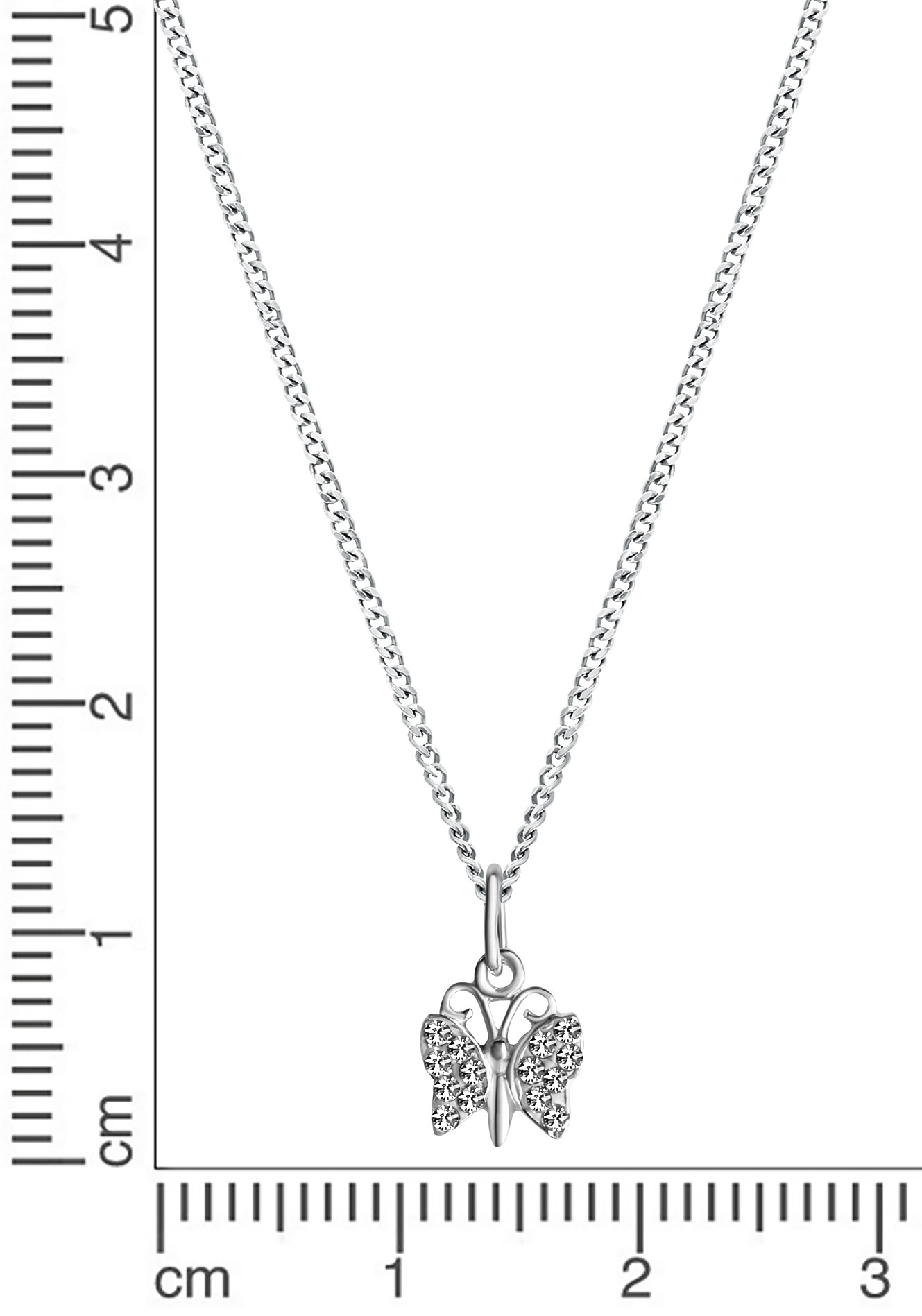 Firetti Kette mit Anhänger »Schmuck Geschenk Silber 925 Halsschmuck Halskette Panzerkette« mit Kristallstein