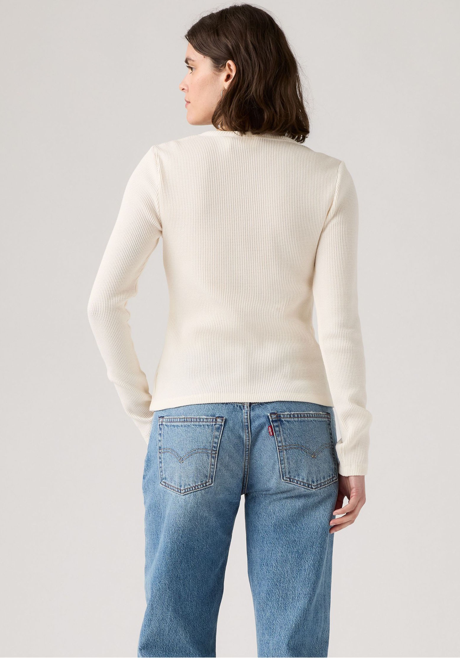 Levi's® Langarmshirt »DRY GOODS HENLEY« Mit Waffelstruktur- Muster