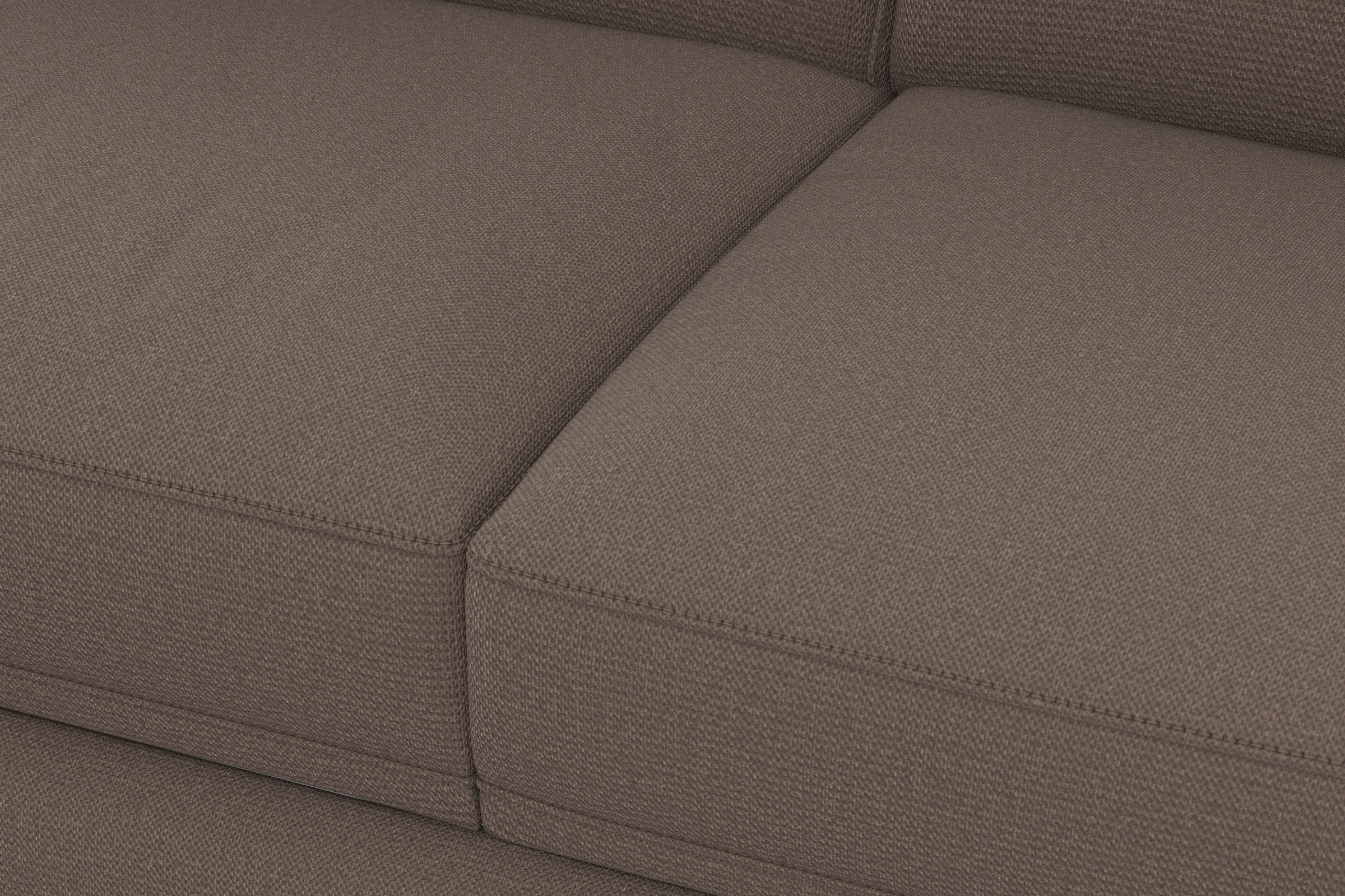 sit&more Ecksofa »Dundee L-Form«, mit Federkern und Edelstahlfüßen, wahlweise mit Kopfteilverstellung
