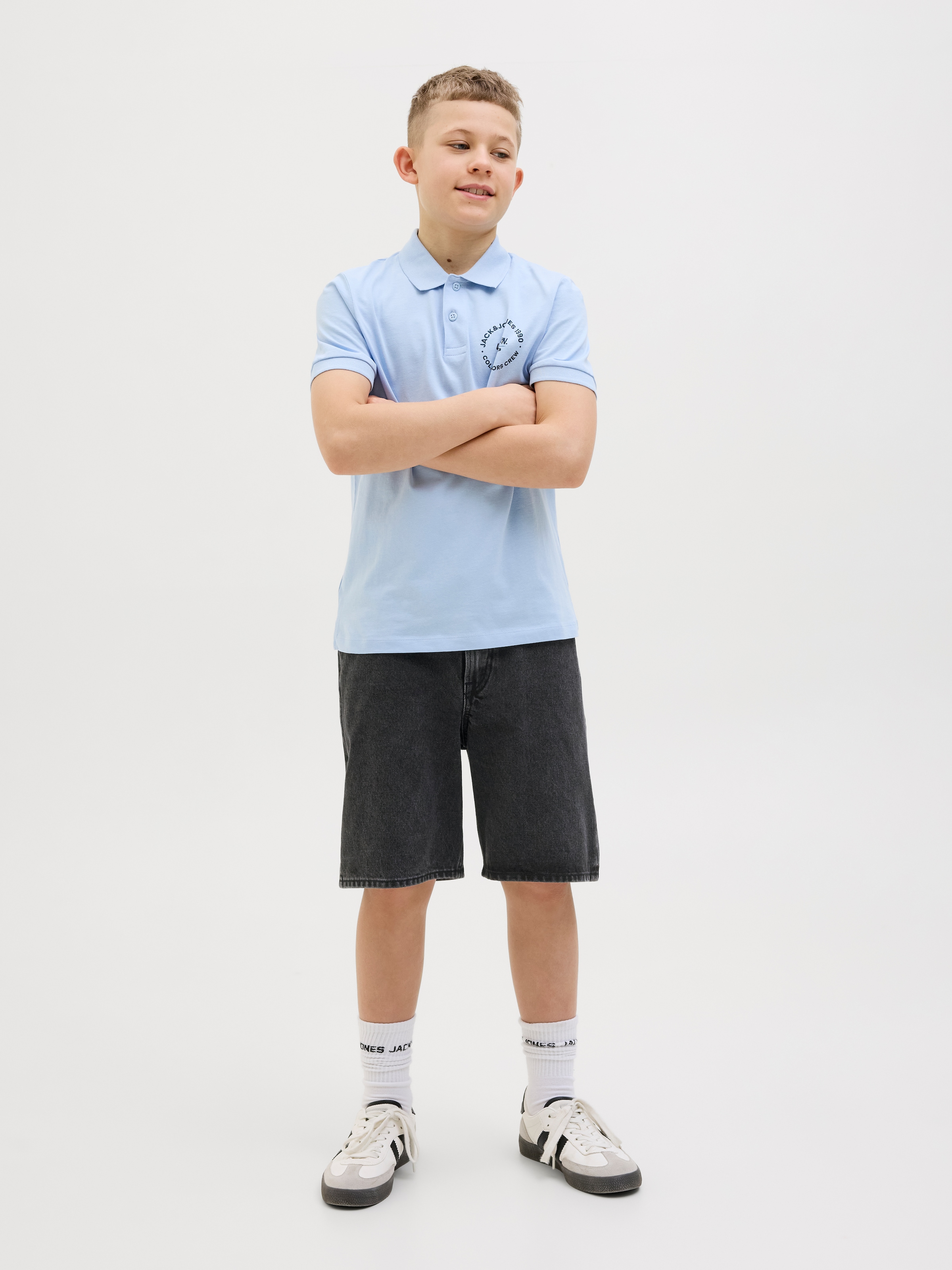 Jack & Jones Junior Shorts »JJITONY relaxed fit mit mittlerer Bundhöhe«  unifarben, modisch, relaxed fit, Web,
