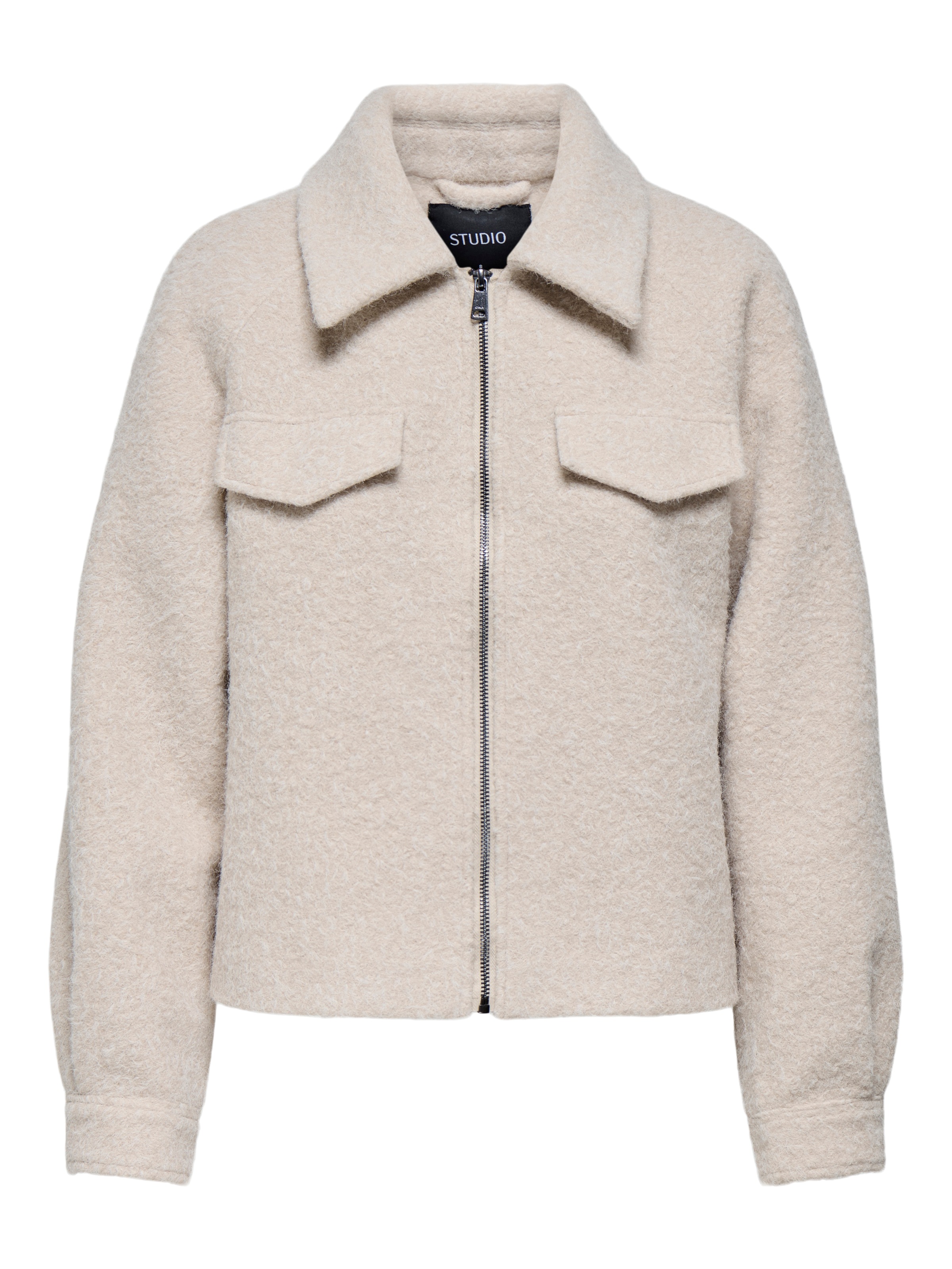 ONLY CARMAKOMA Bouclèjacke »CARMALO SHORT BOUCLE JACKET OTW NOOS« ohne Kapuze