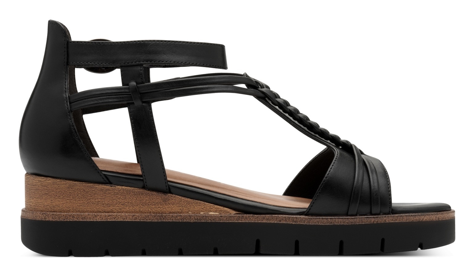 Tamaris Keilsandalette  , Riemchensandale, Sommerschuh mit Flechtriemchen