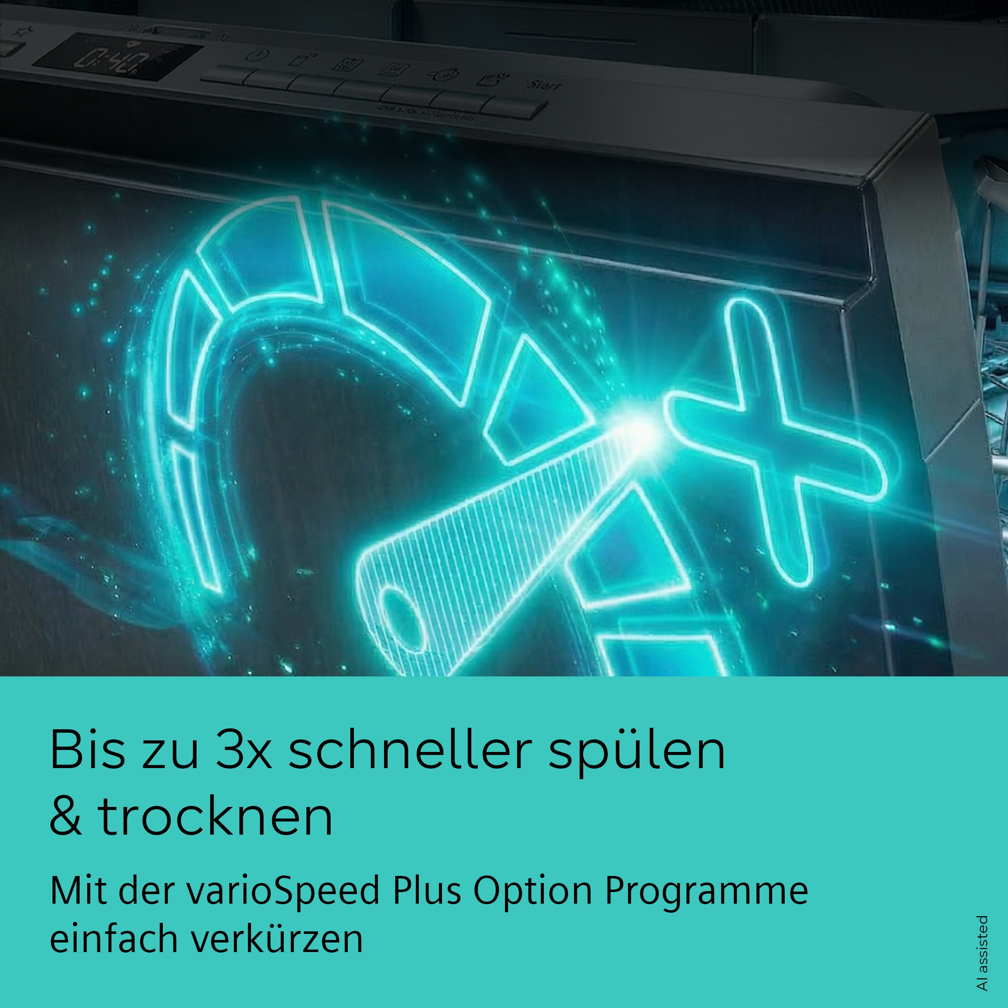 SIEMENS vollintegrierbarer Geschirrspüler iQ300 »SN63EX10TE« 13 tlg. Maßgedecke Energiesparlösungen mit smartStart und hohe Flexibität beim Beladen