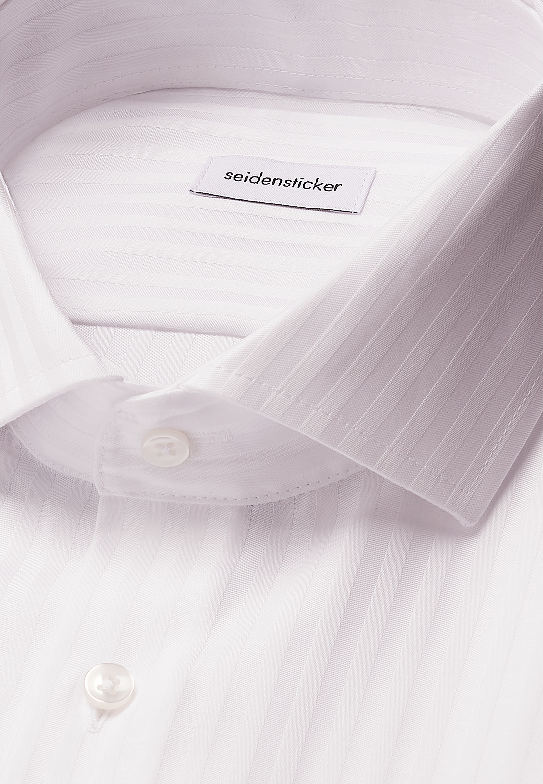seidensticker Businesshemd »Schwarze Rose« Shaped 1/1 Kentkragen Gestreift