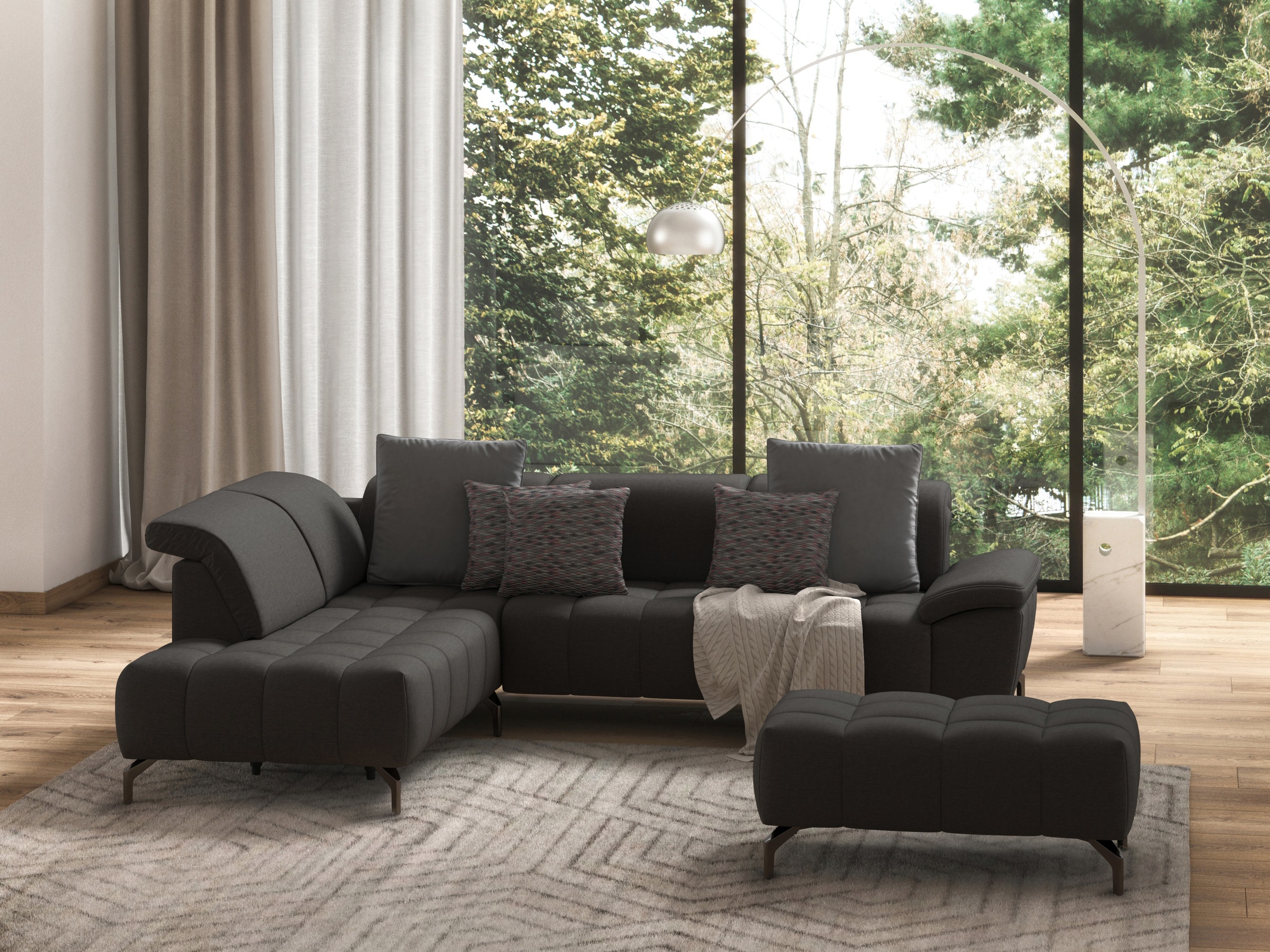 sit&more Hocker »Cool«, mit schwarzen Füßen