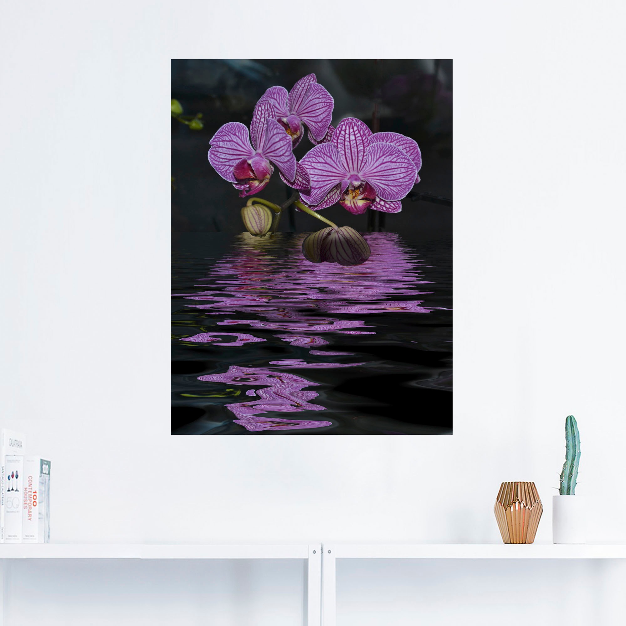 Artland Wandbild »Wasserorchidee«, Blumen, (1 St.), als Alubild, Leinwandbild, Wandaufkleber oder Poster in versch. Größen