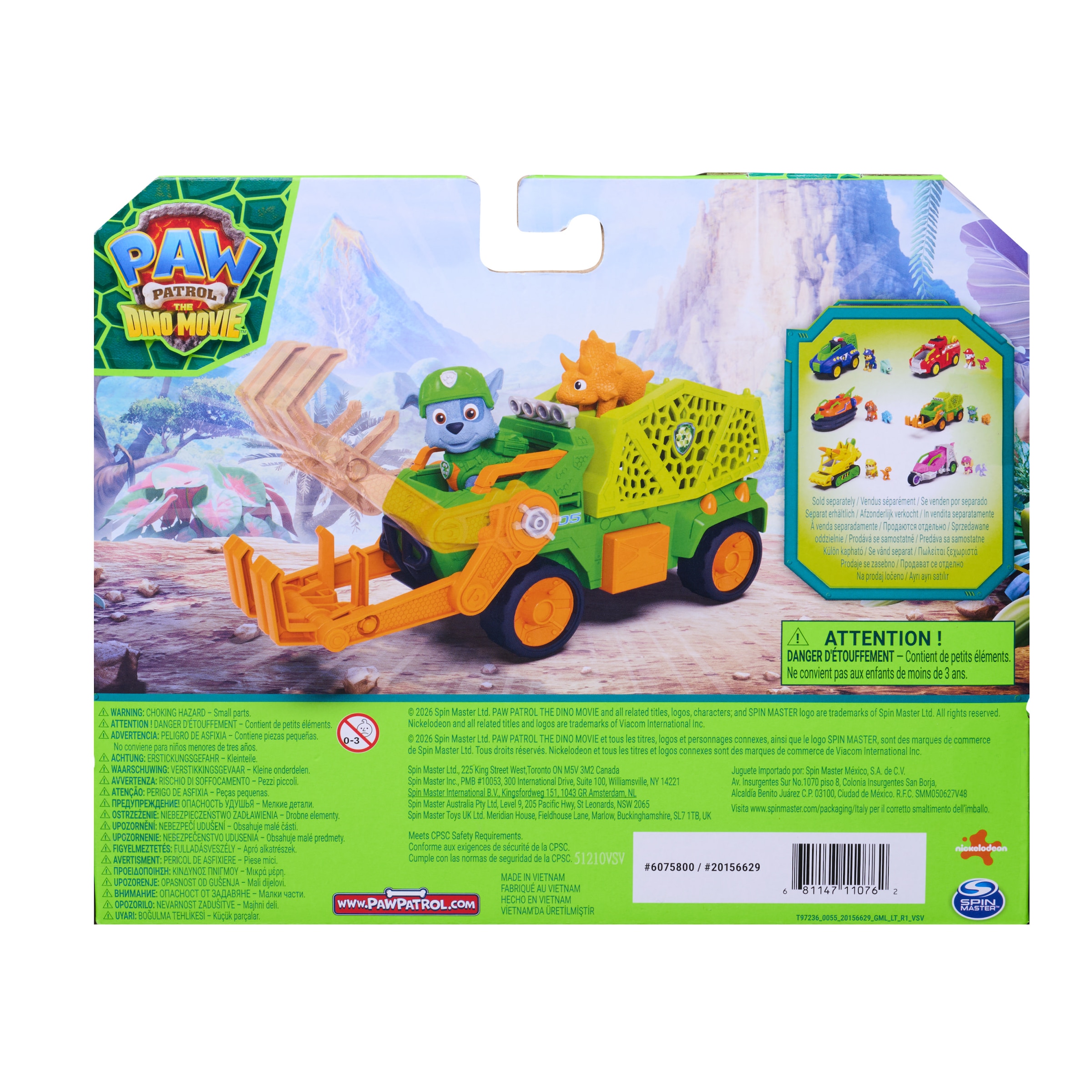 Spin Master Spielzeug-Auto »PAW Patrol: Der Dino Film, Rockys Dino-Rettungs-Recycler«