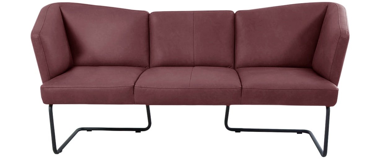 K+W Komfort & Wohnen Polsterbank »Mikkado Tube«, in abgerundeter Form, Rundrohrkufe lang, in 2 Breiten 192 oder 242 cm