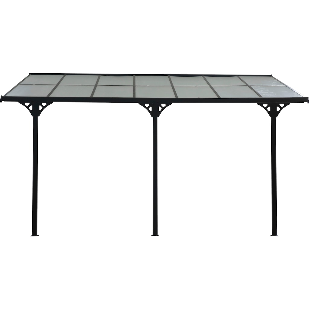 WESTMANN Terrassendach »Bruce«, Rahmen aus pulverbeschichtetem Aluminium, schwarz