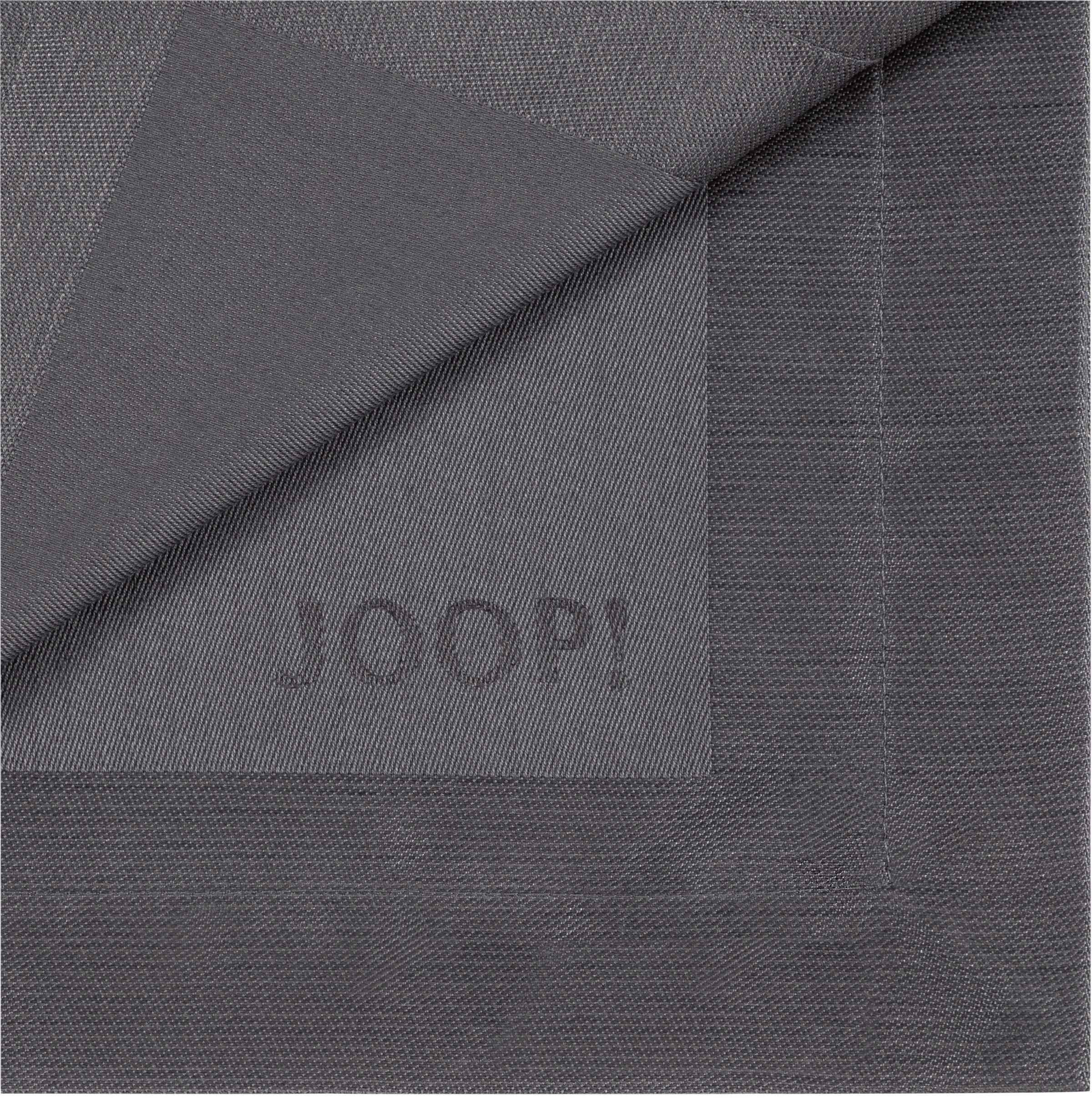 Joop! Stoffserviette »SIGNATURE«, 2 St.), XXL Logo-Dekor JOOP! 3 mit Jahren aus mit (Set, gefertigt Jacquard-Gewebe Garantie