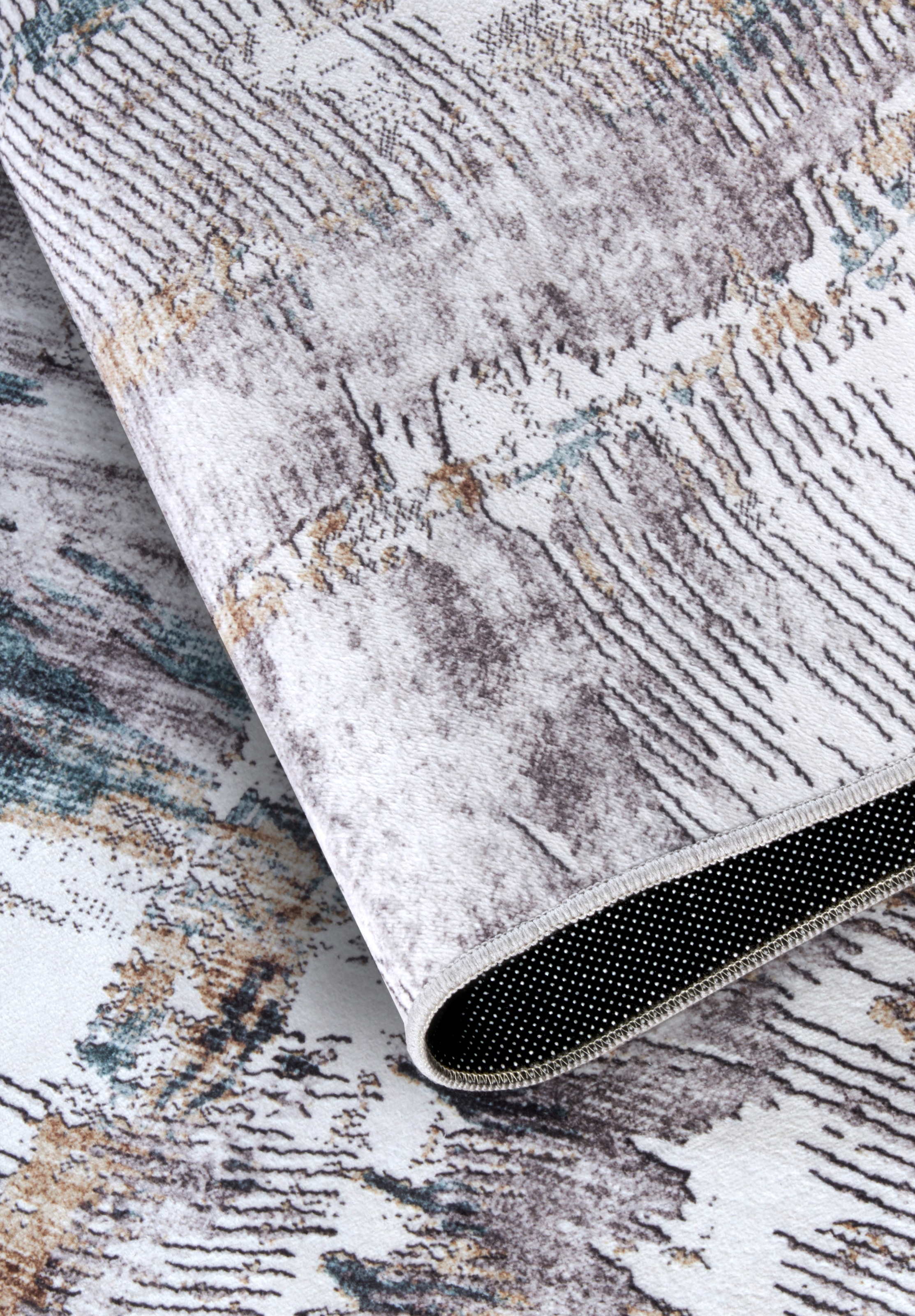 ELLE DECORATION Teppich »Malard« rechteckig 5 mm Höhe Kurzflor, Anti Rutsch, Vintage, Modern, Wohnzimmer, Flur