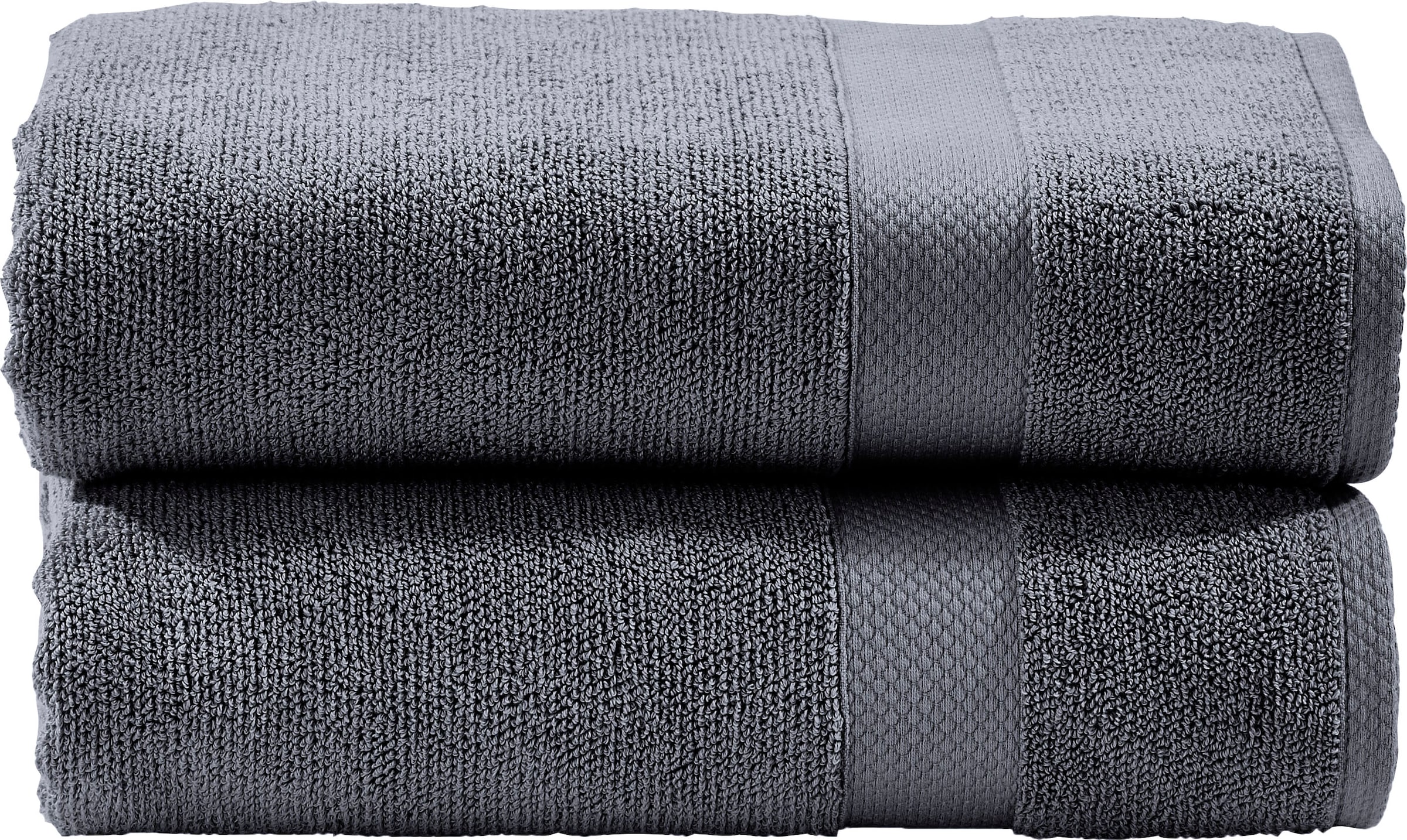 done.® Badetücher »Deluxe« 2-tlg., Uni Farben, Hotelqualität aus hochwertigem Zwirnfrottier