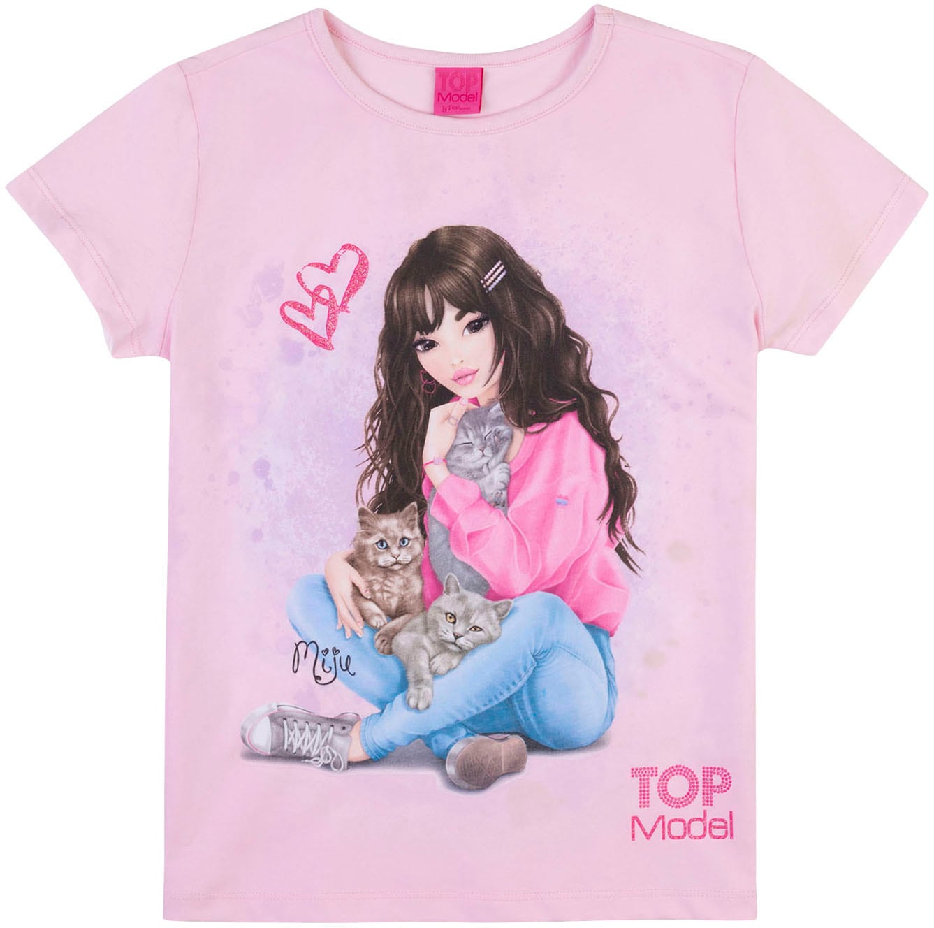TOPModel T-Shirt »TOPModel«, mit romantischem, großem Frontmotiv